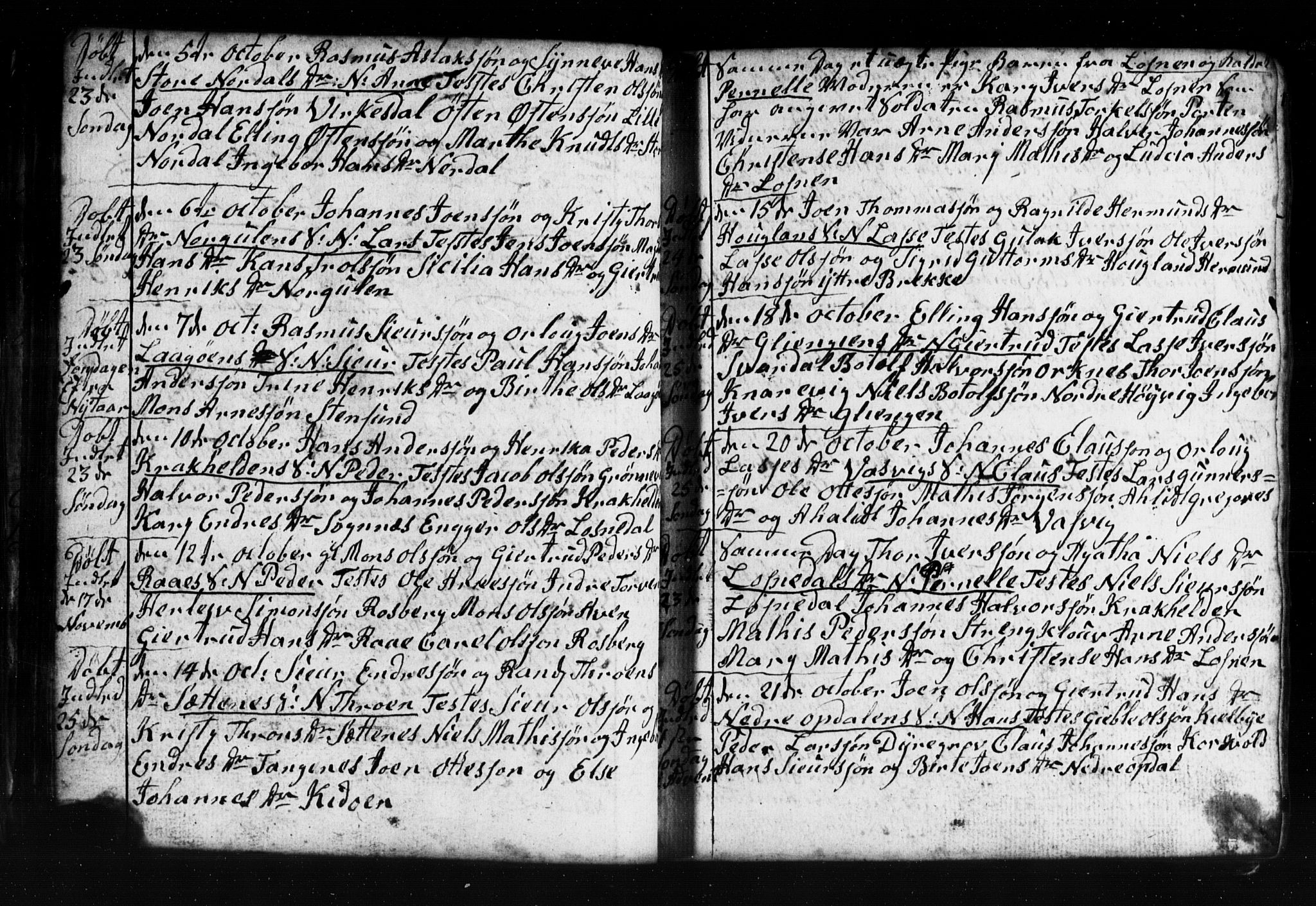 Gulen sokneprestembete, AV/SAB-A-80201/H/Hab: Parish register (copy) no. A 2, 1791-1814