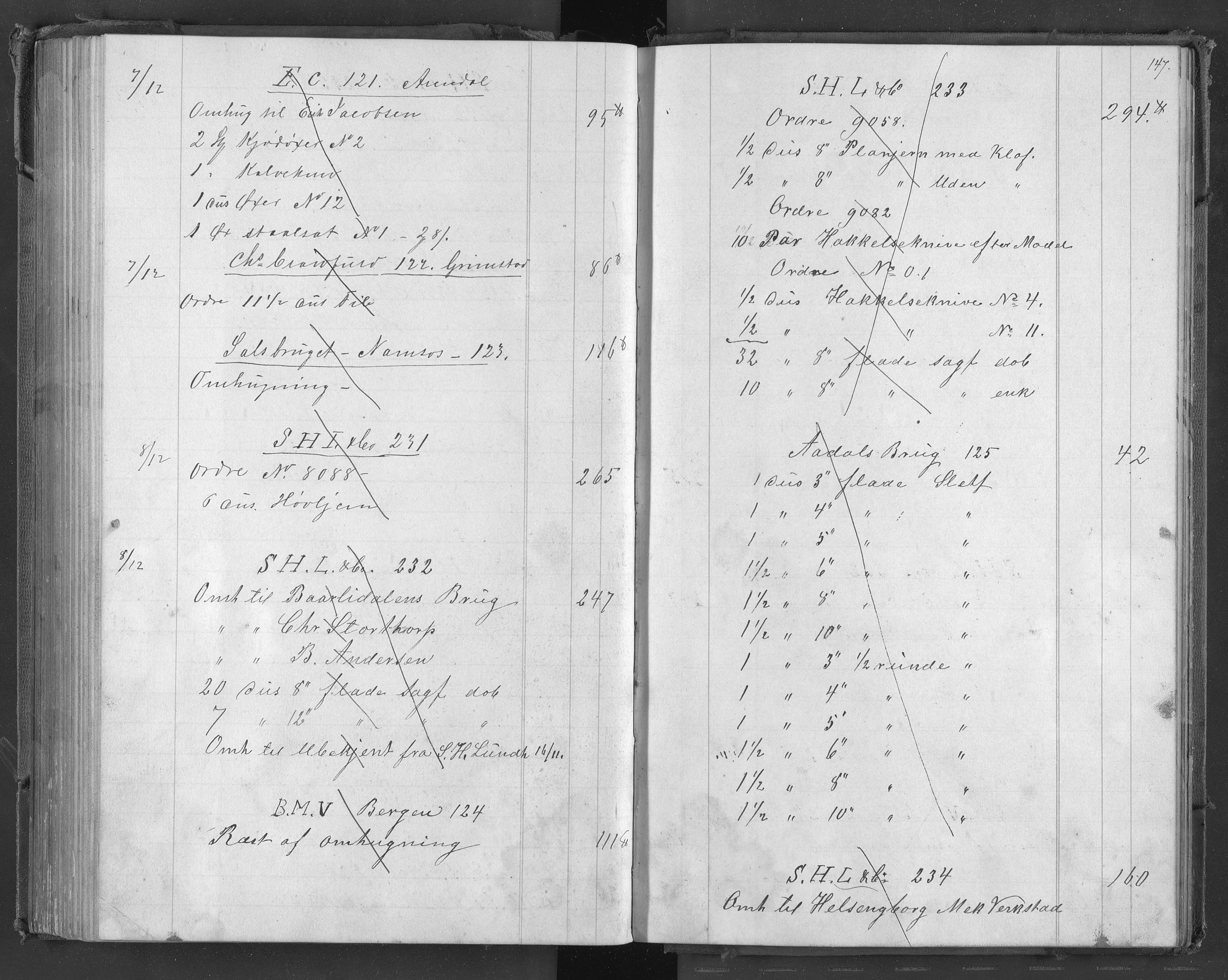 Egelands Jernverk, AAKS/PA-1907/01/L0056: Stålkontobok, 1873-1877, p. 139