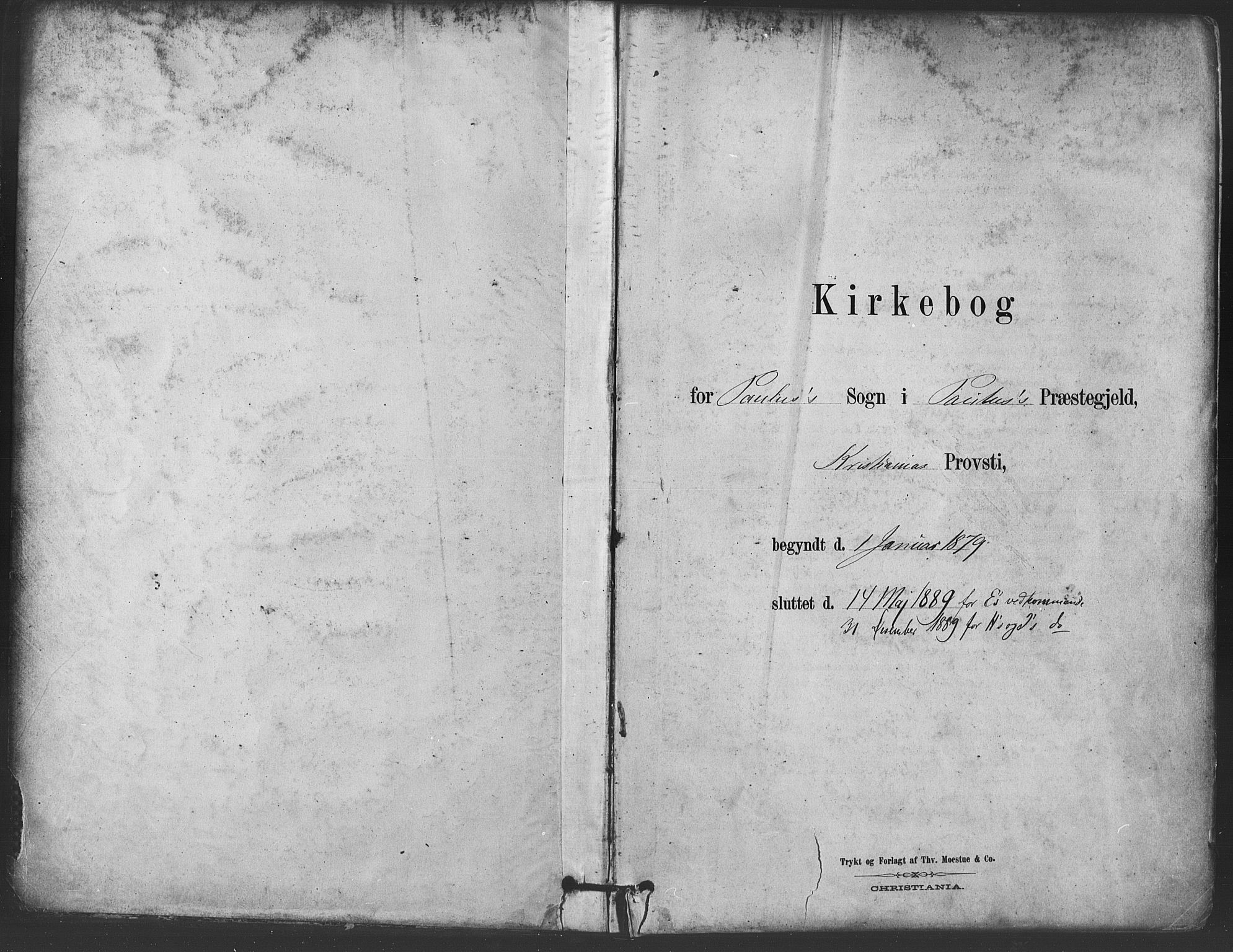 Paulus prestekontor Kirkebøker, SAO/A-10871/F/Fa/L0005: Parish register (official) no. 5, 1879-1889