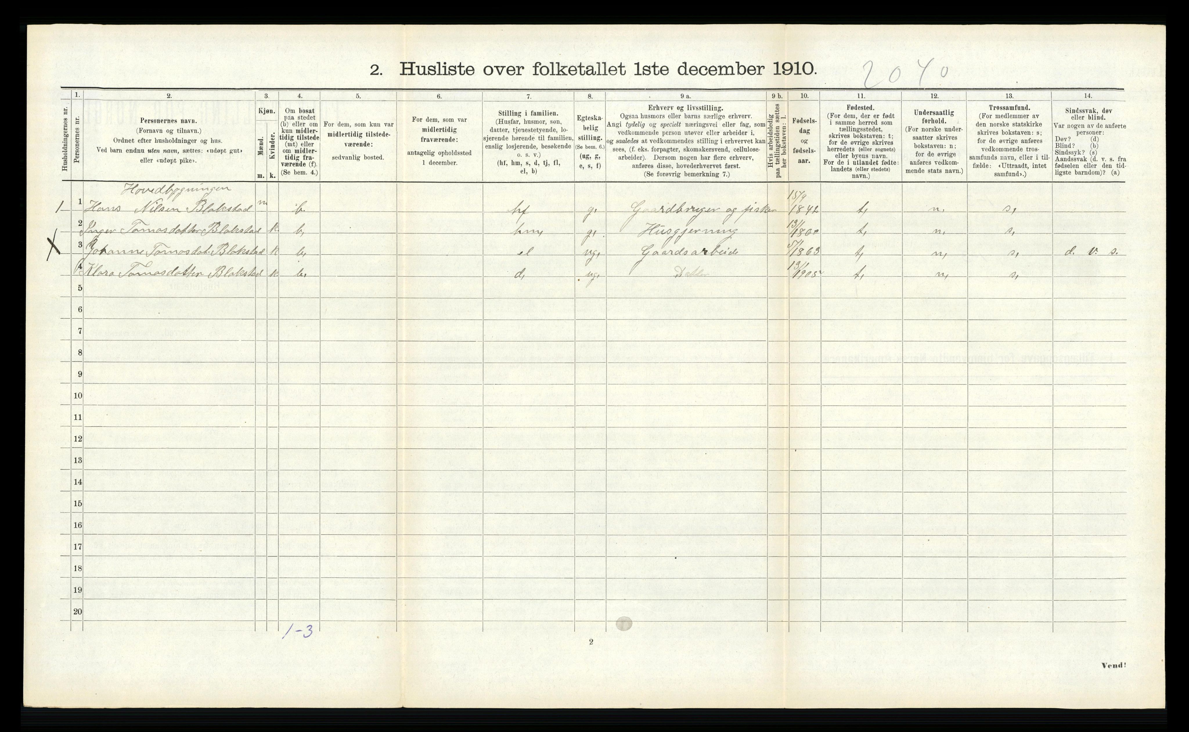 RA, 1910 census for Sykkylven, 1910, p. 768