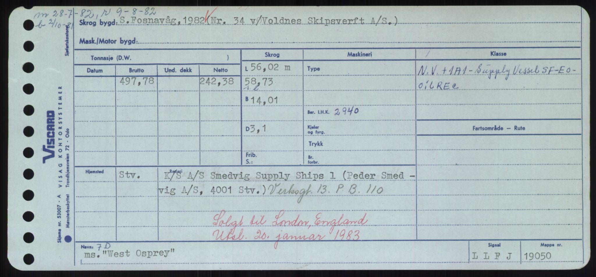 Sjøfartsdirektoratet med forløpere, Skipsmålingen, RA/S-1627/H/Hd/L0041: Fartøy, Vi-Ås, p. 259