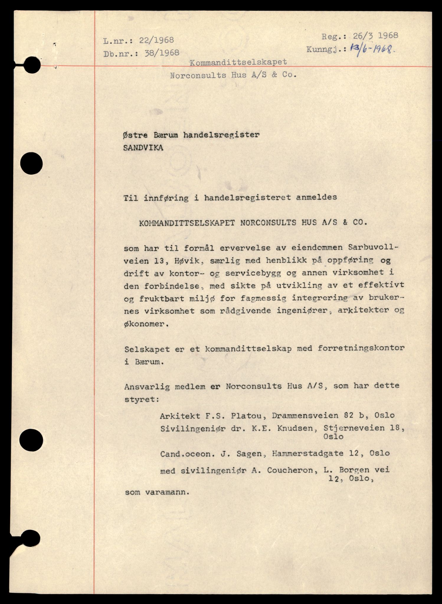 Asker og Bærum tingrett, AV/SAT-A-10379/K/Kb/Kba/L0053: Enkeltmannsforetak, aksjeselskap og andelslag, No - P, 1970-1985, p. 1