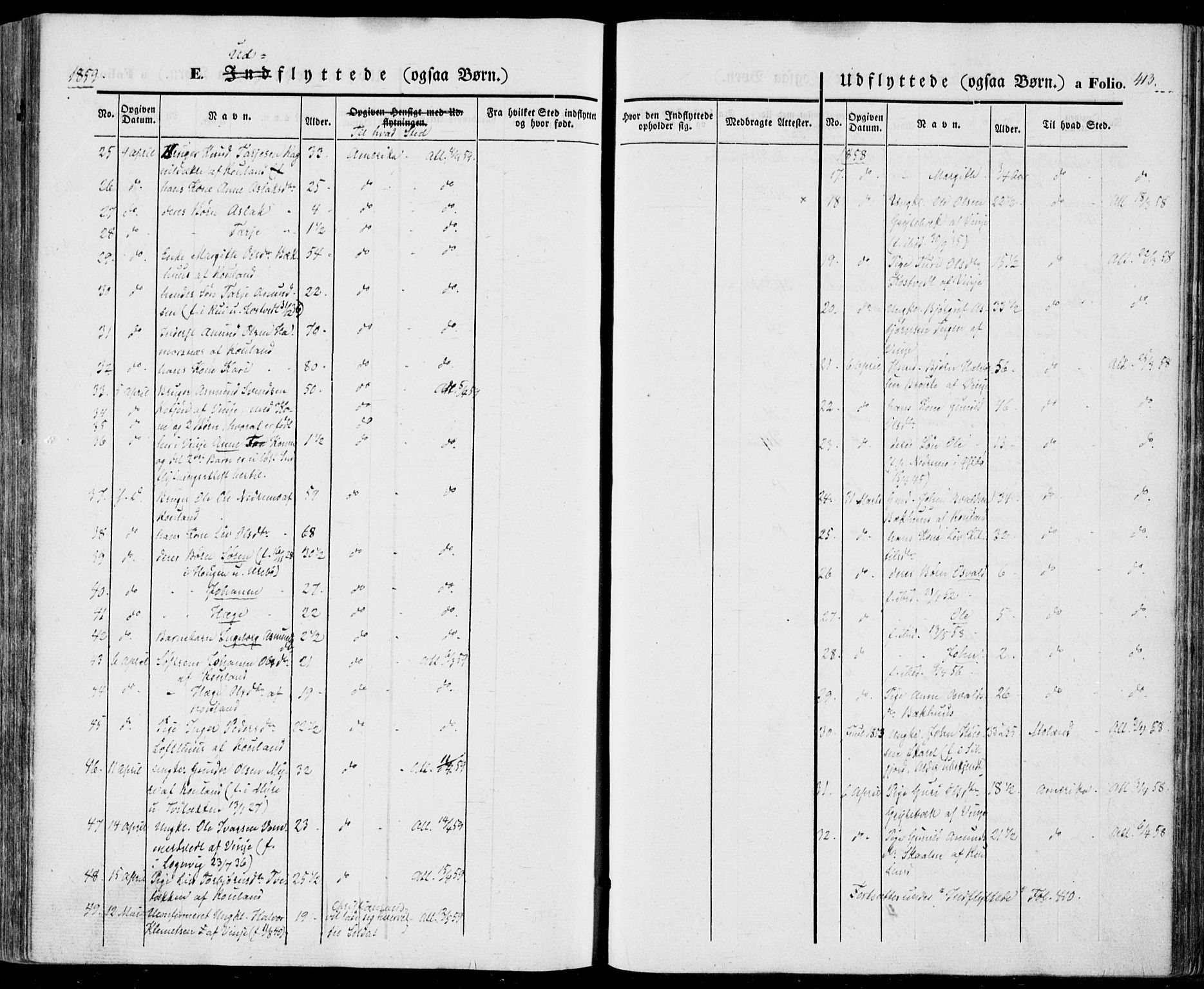 Vinje kirkebøker, SAKO/A-312/F/Fa/L0004: Parish register (official) no. I 4, 1843-1869, p. 413
