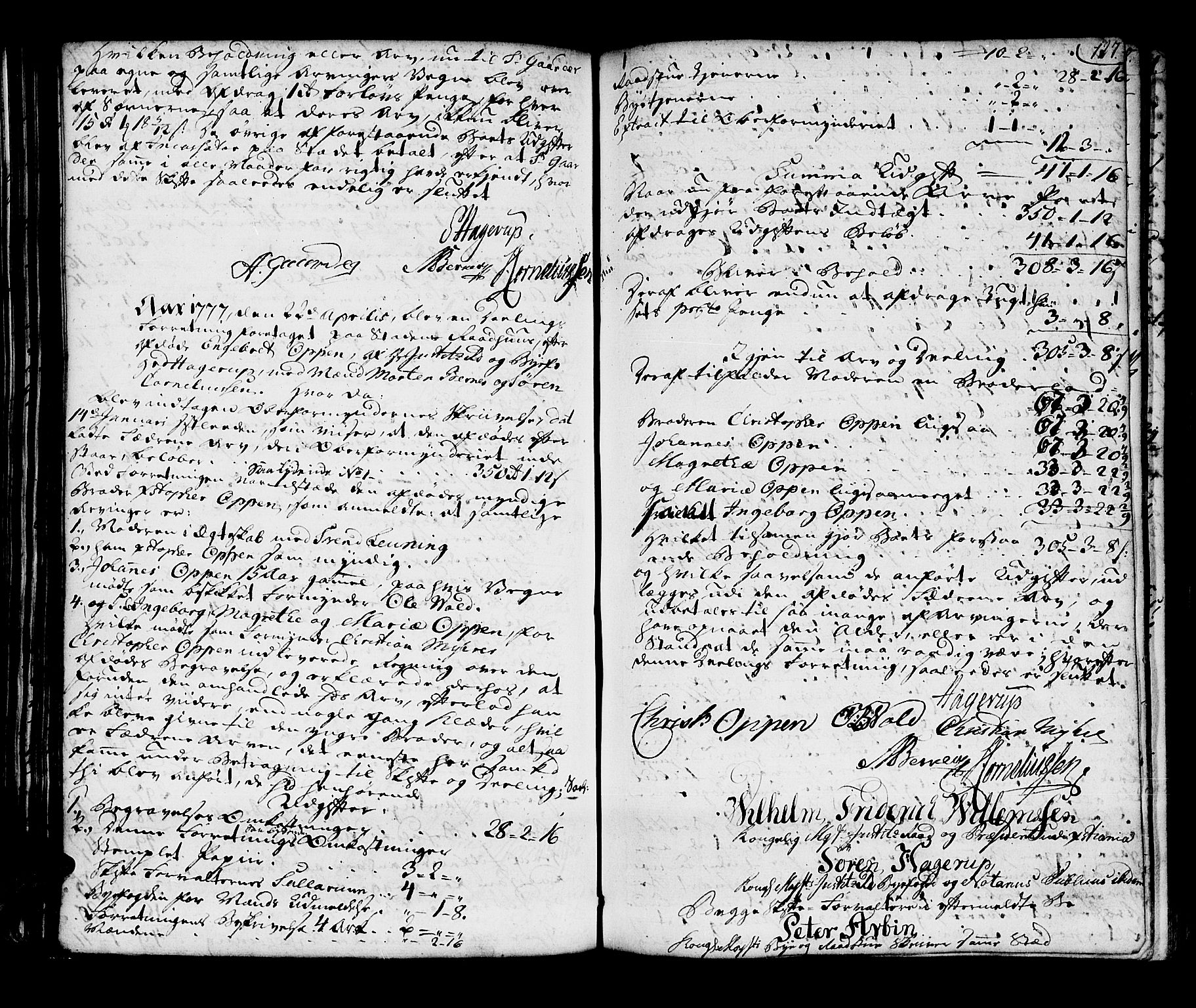 Oslo skifterett, SAO/A-10383/H/Hc/Hca/L0001: Skifteforhandlingsprotokoll, 1775-1783, p. 126b-127a