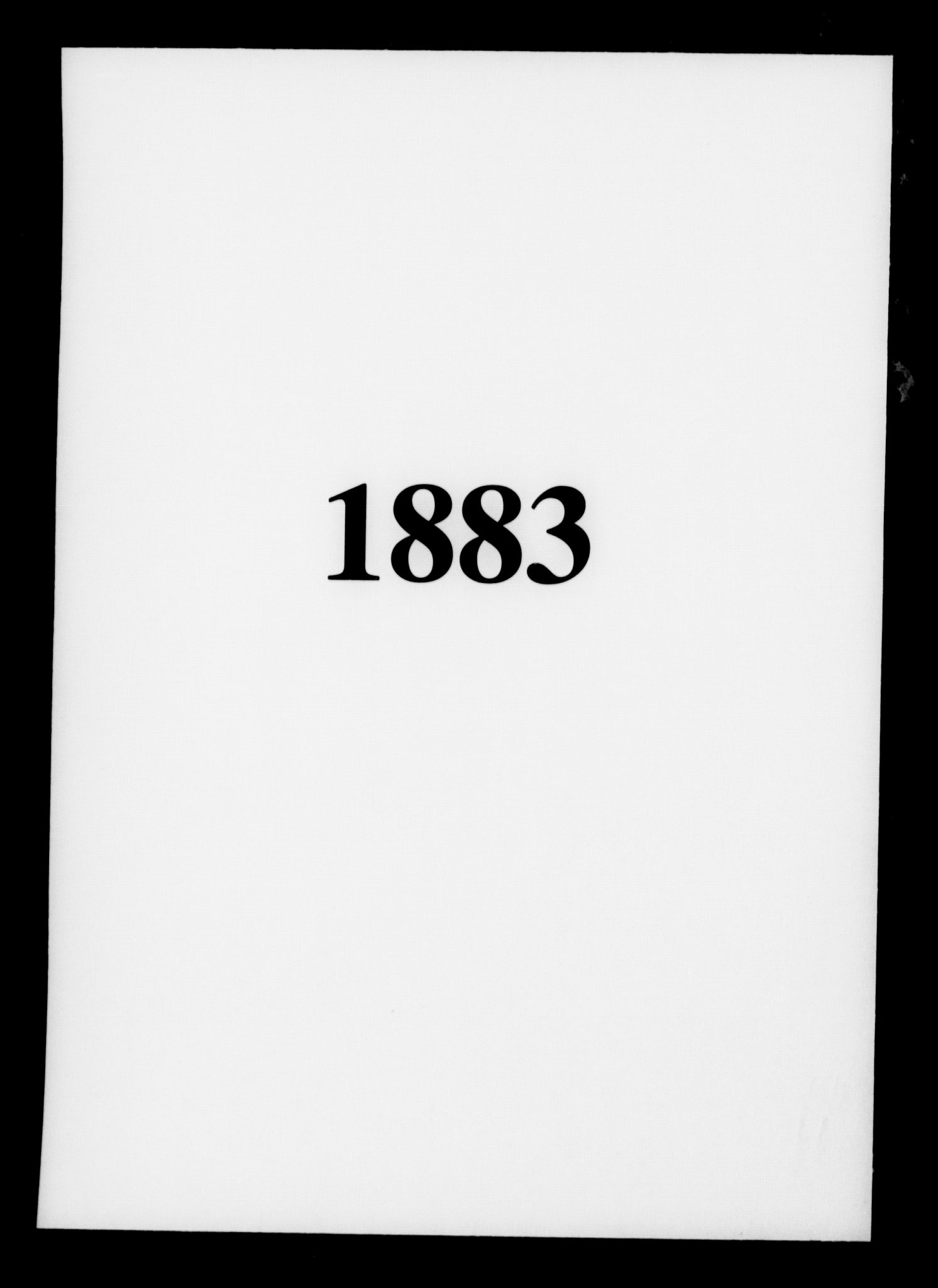 Fattigvesenet, OBA/A-20045/Fb/L0003: Hjemstavnsregister, 1883, p. 1