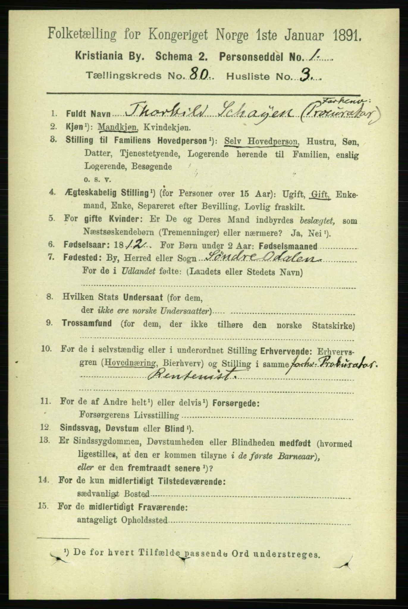 RA, 1891 census for 0301 Kristiania, 1891, p. 41297