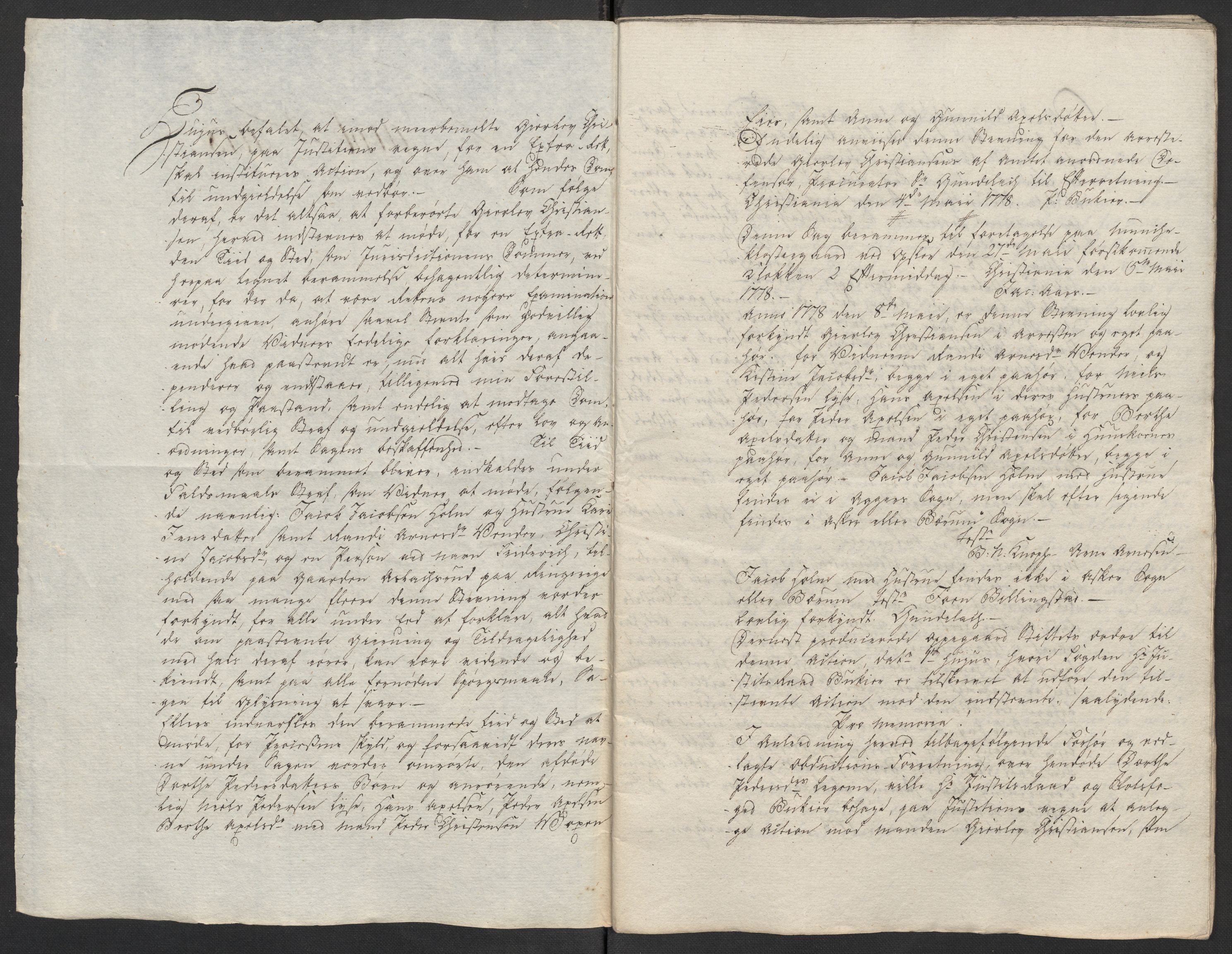 Kristiania stiftamt, SAO/A-10386/G/Gm/L0012: Domsakter og forhør, 1777-1783, p. 28