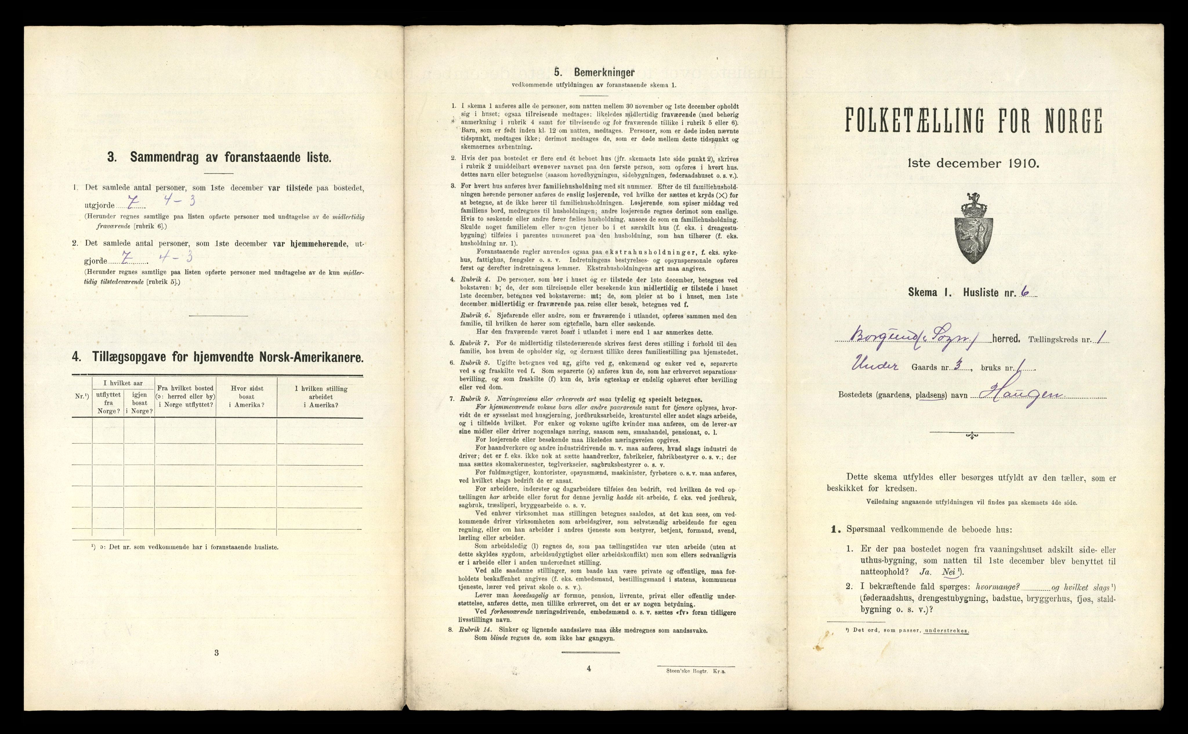 RA, 1910 census for Borgund, 1910, p. 27