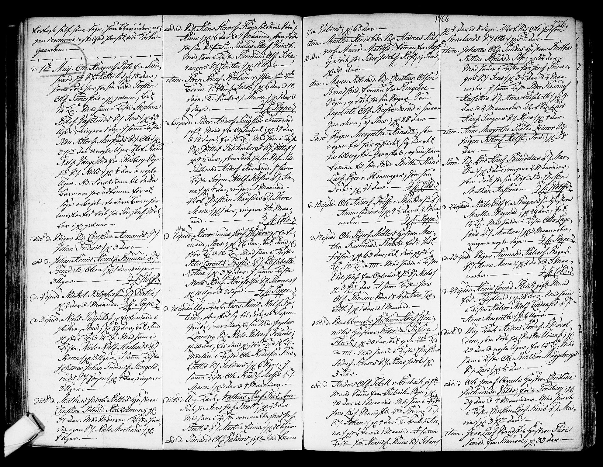 Kongsberg kirkebøker, AV/SAKO-A-22/F/Fa/L0004: Parish register (official) no. I 4, 1756-1768, p. 276