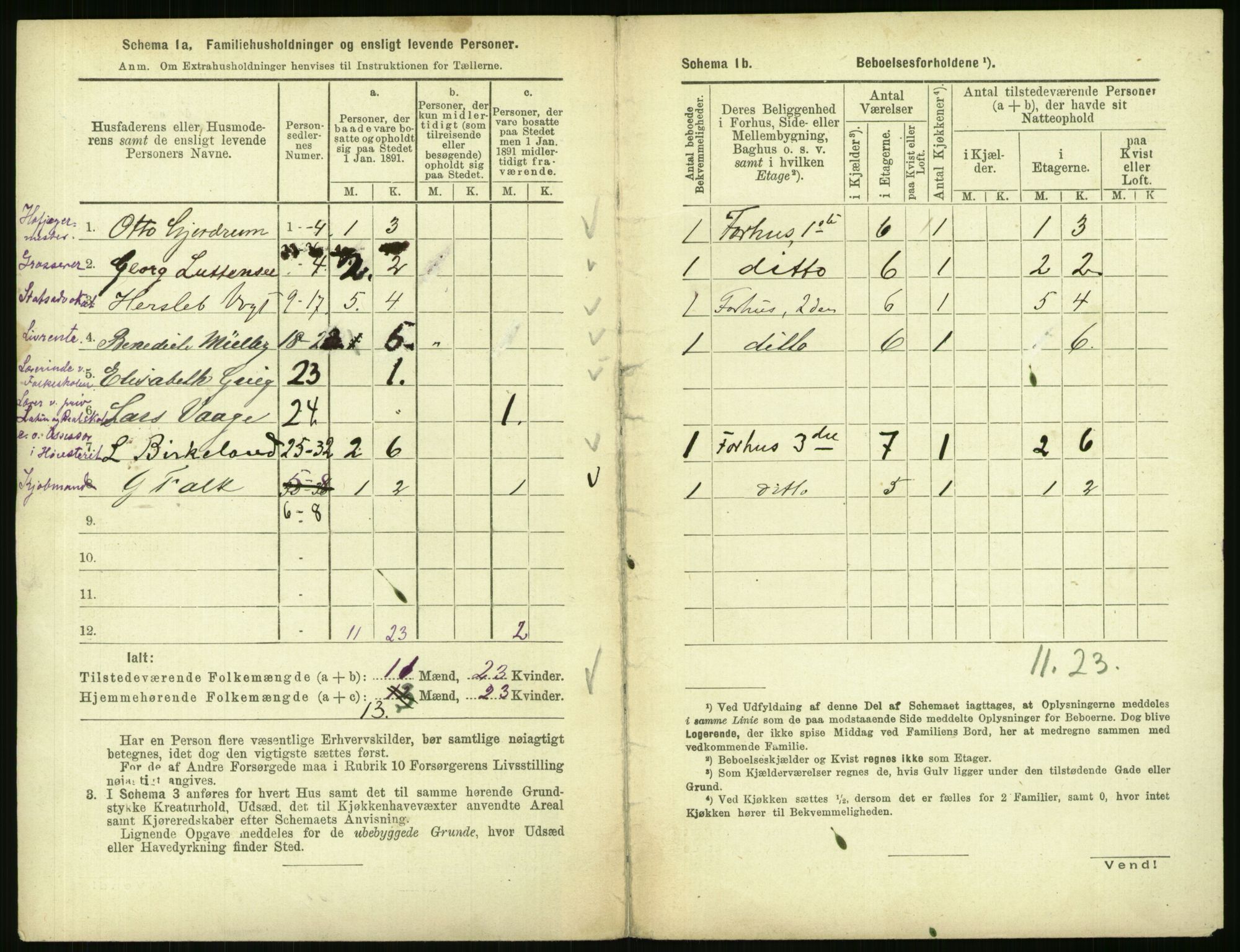 RA, 1891 census for 0301 Kristiania, 1891, p. 32398