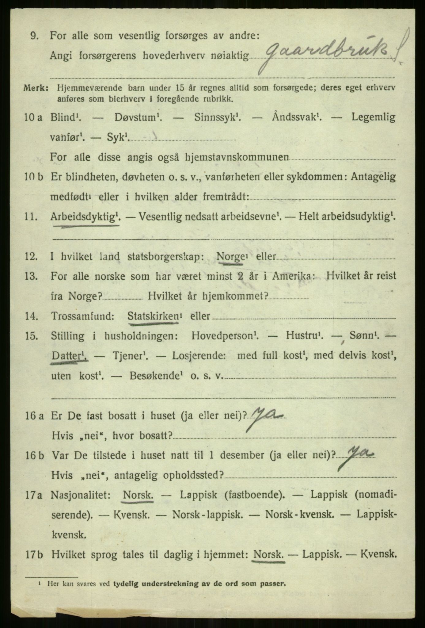 SATØ, 1920 census for Tromsøysund, 1920, p. 11739