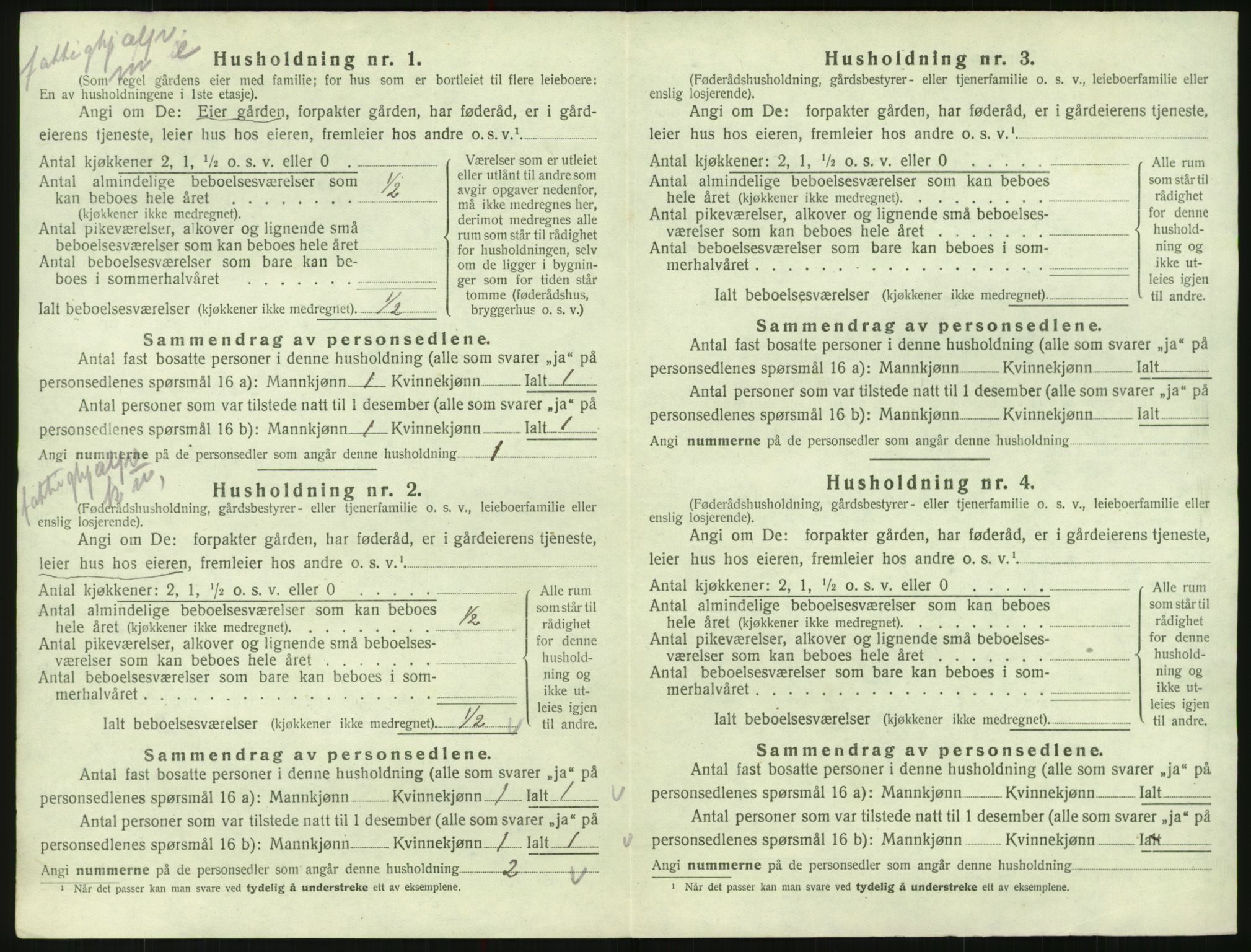 SAK, 1920 census for Hylestad, 1920, p. 65