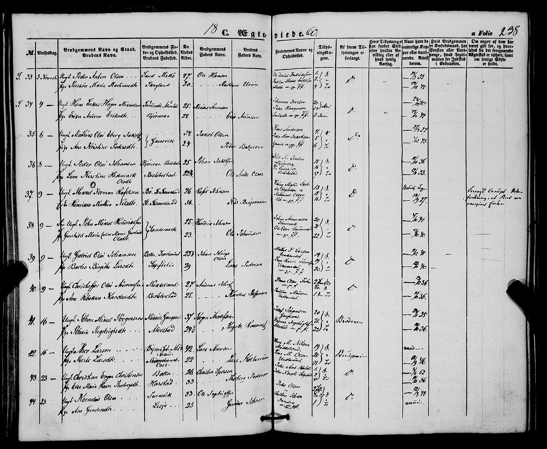 Trondenes sokneprestkontor, AV/SATØ-S-1319/H/Ha/L0011kirke: Parish register (official) no. 11, 1853-1862, p. 238