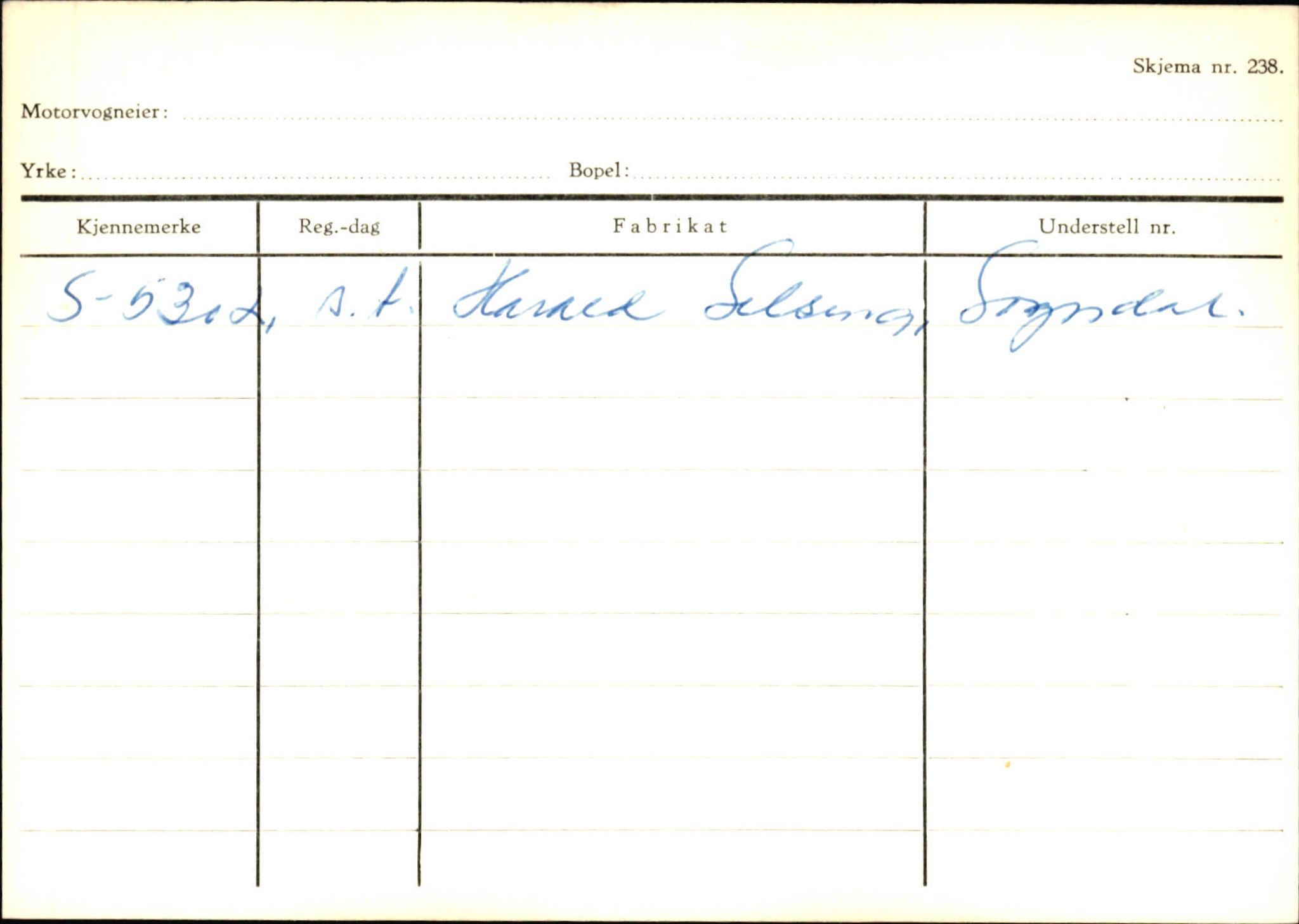Statens vegvesen, Sogn og Fjordane vegkontor, AV/SAB-A-5301/4/F/L0124: Eigarregister Sogndal A-U, 1945-1975, p. 2698