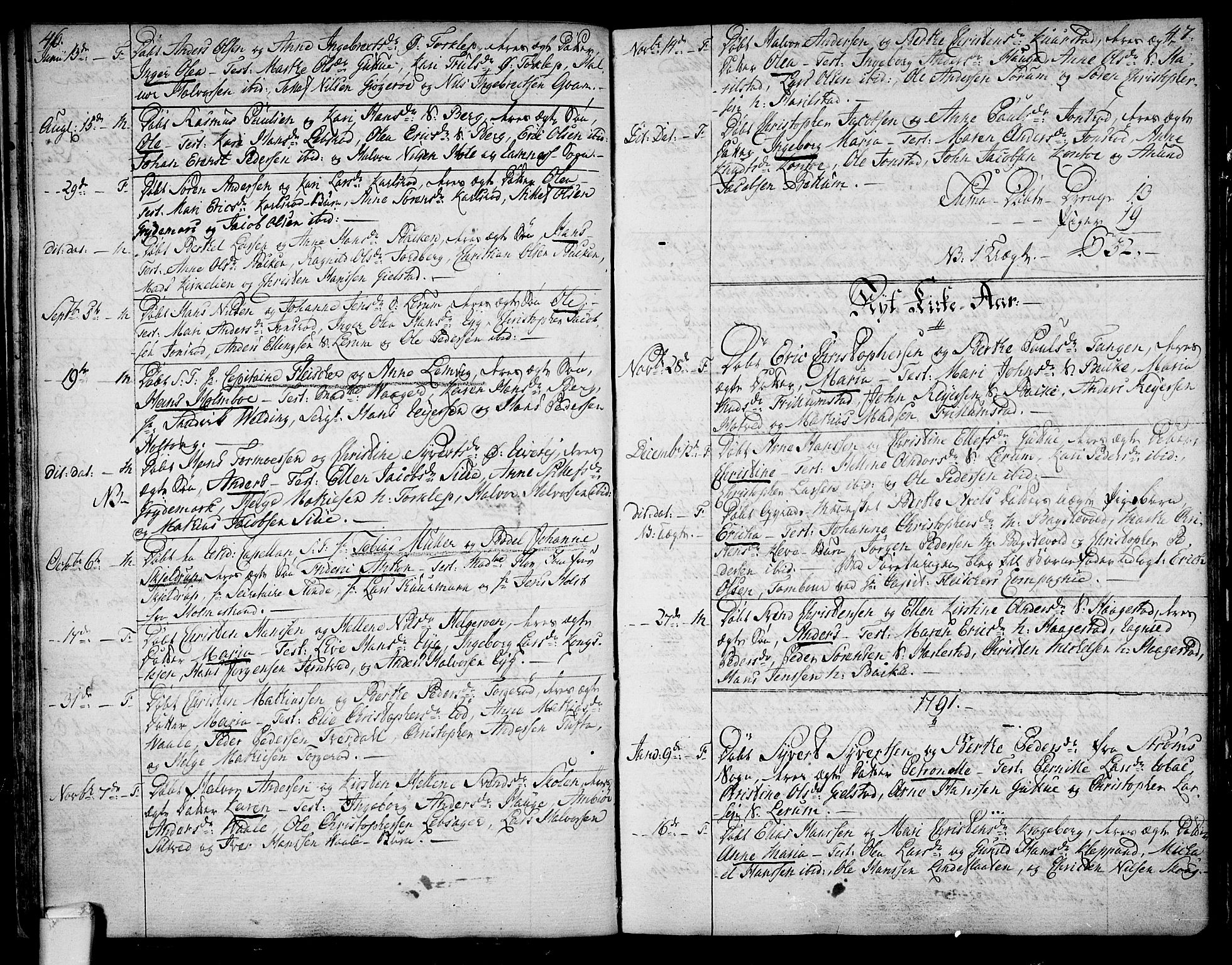 Våle kirkebøker, SAKO/A-334/F/Fa/L0005: Parish register (official) no. I 5, 1773-1808, p. 46-47