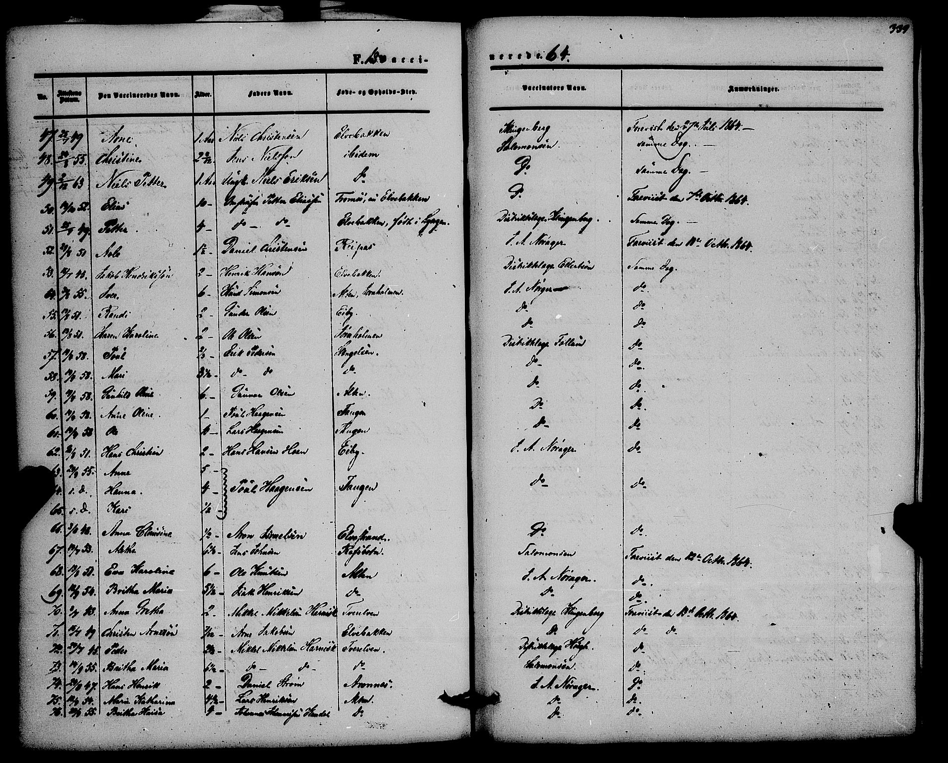 Alta sokneprestkontor, SATØ/S-1338/H/Ha/L0001.kirke: Parish register (official) no. 1, 1858-1878, p. 339