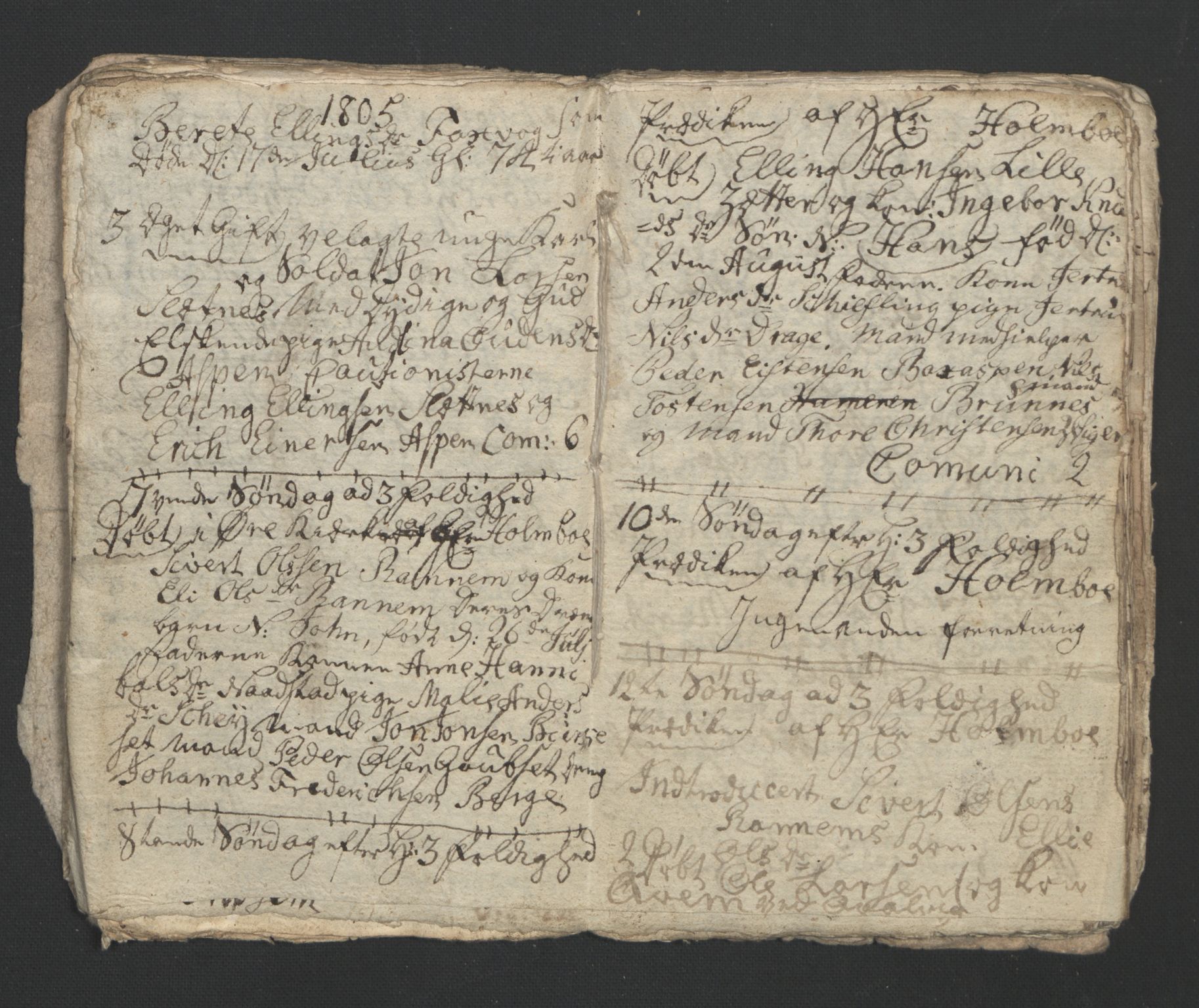 Ministerialprotokoller, klokkerbøker og fødselsregistre - Møre og Romsdal, AV/SAT-A-1454/573/L0874: Parish register (copy) no. 573C02, 1803-1811