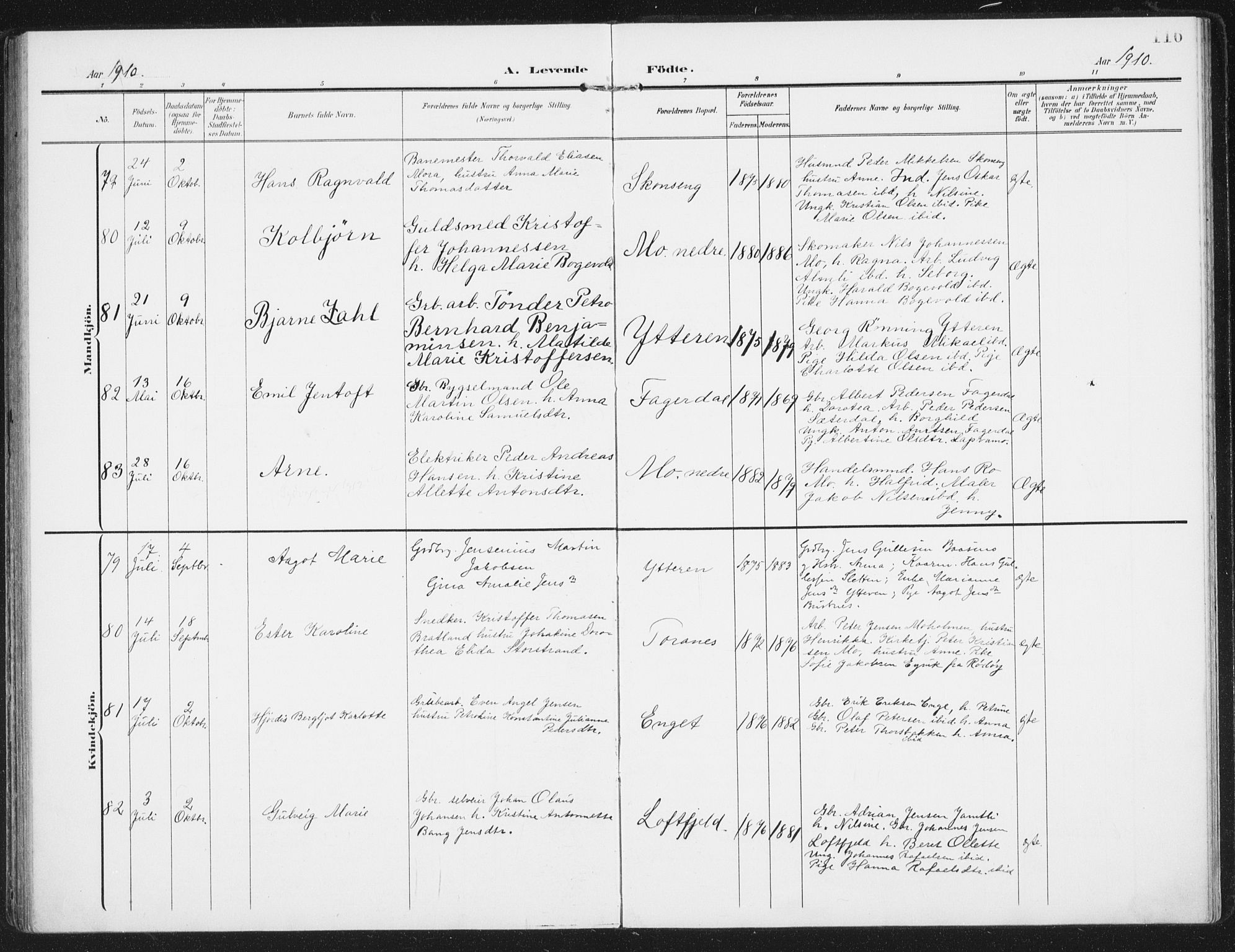 Ministerialprotokoller, klokkerbøker og fødselsregistre - Nordland, AV/SAT-A-1459/827/L0402: Parish register (official) no. 827A14, 1903-1912, p. 116