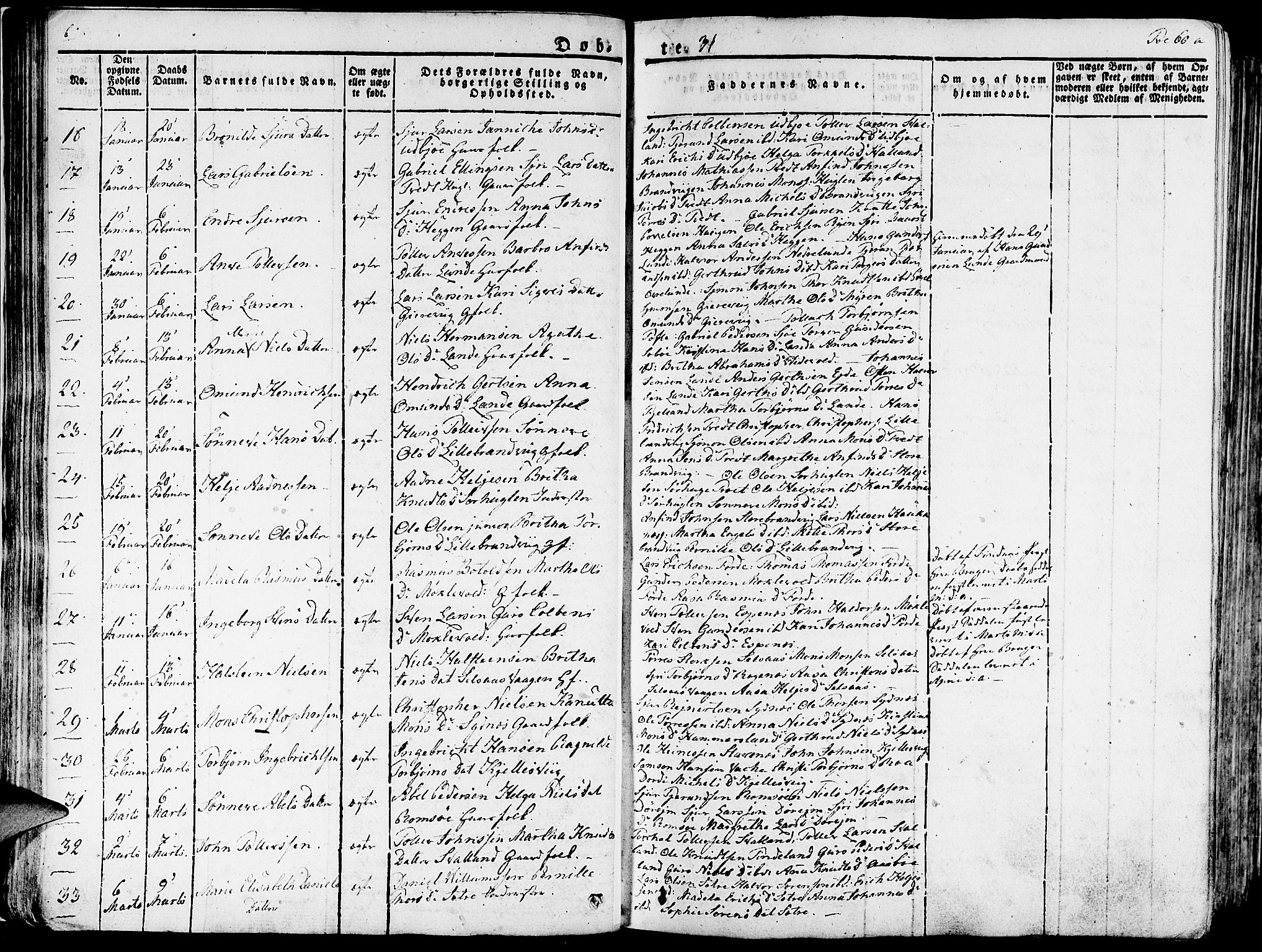 Fjelberg sokneprestembete, AV/SAB-A-75201/H/Haa: Parish register (official) no. A 5, 1822-1834, p. 60