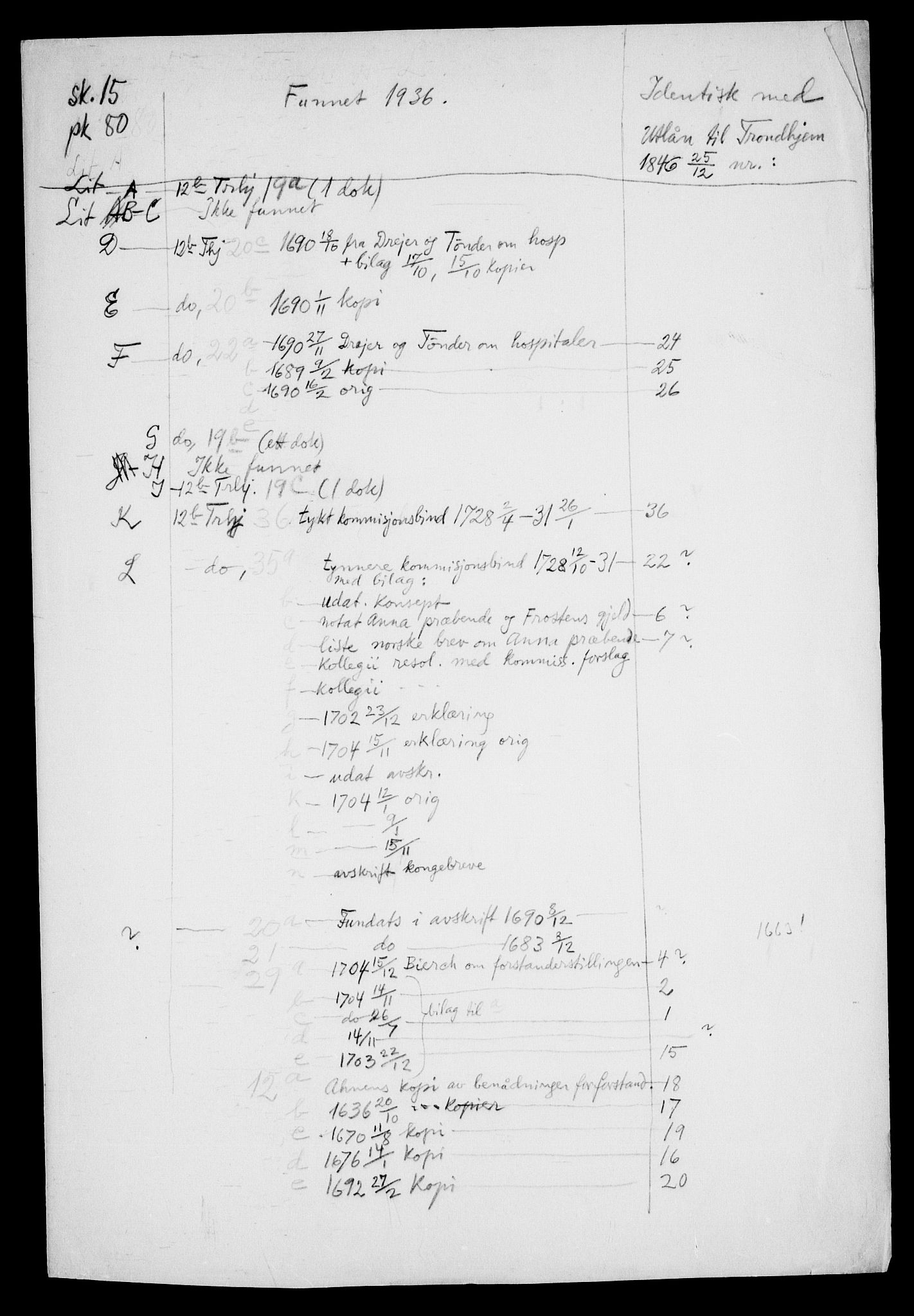 Danske Kanselli, Skapsaker, AV/RA-EA-4061/F/L0075: Skap 15, pakke 80-81, 1690-1731, p. 3