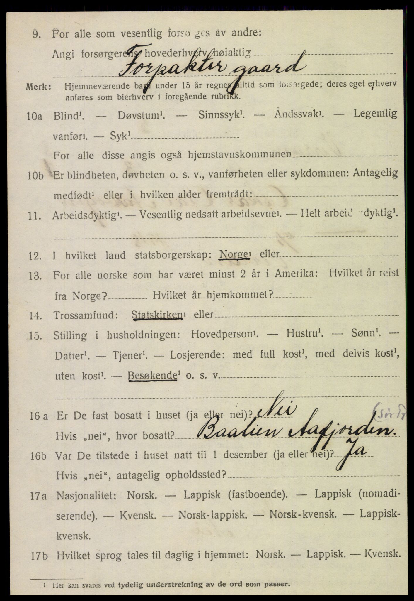 SAT, 1920 census for Verran, 1920, p. 3099