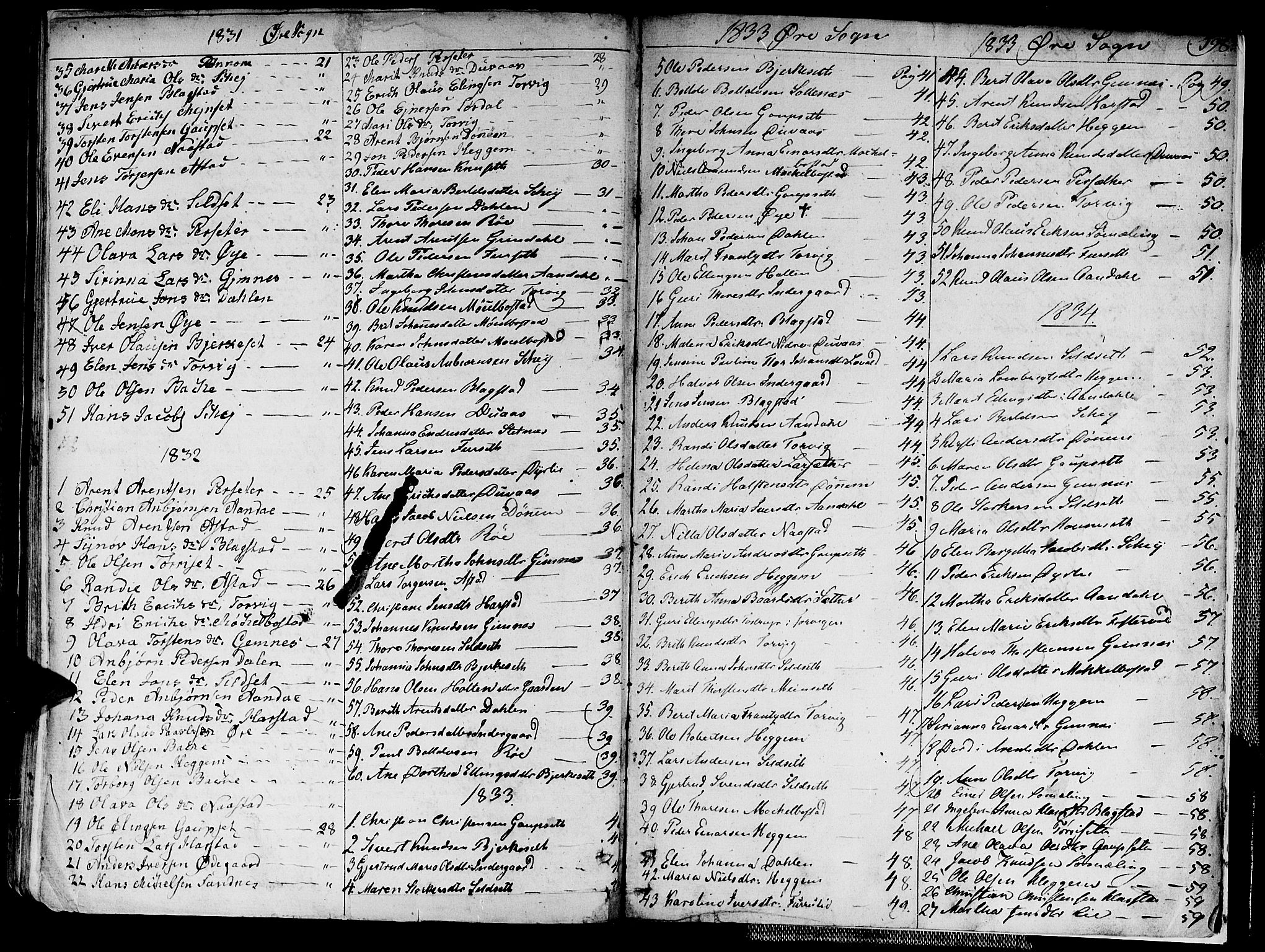 Ministerialprotokoller, klokkerbøker og fødselsregistre - Møre og Romsdal, SAT/A-1454/586/L0983: Parish register (official) no. 586A09, 1829-1843, p. 596