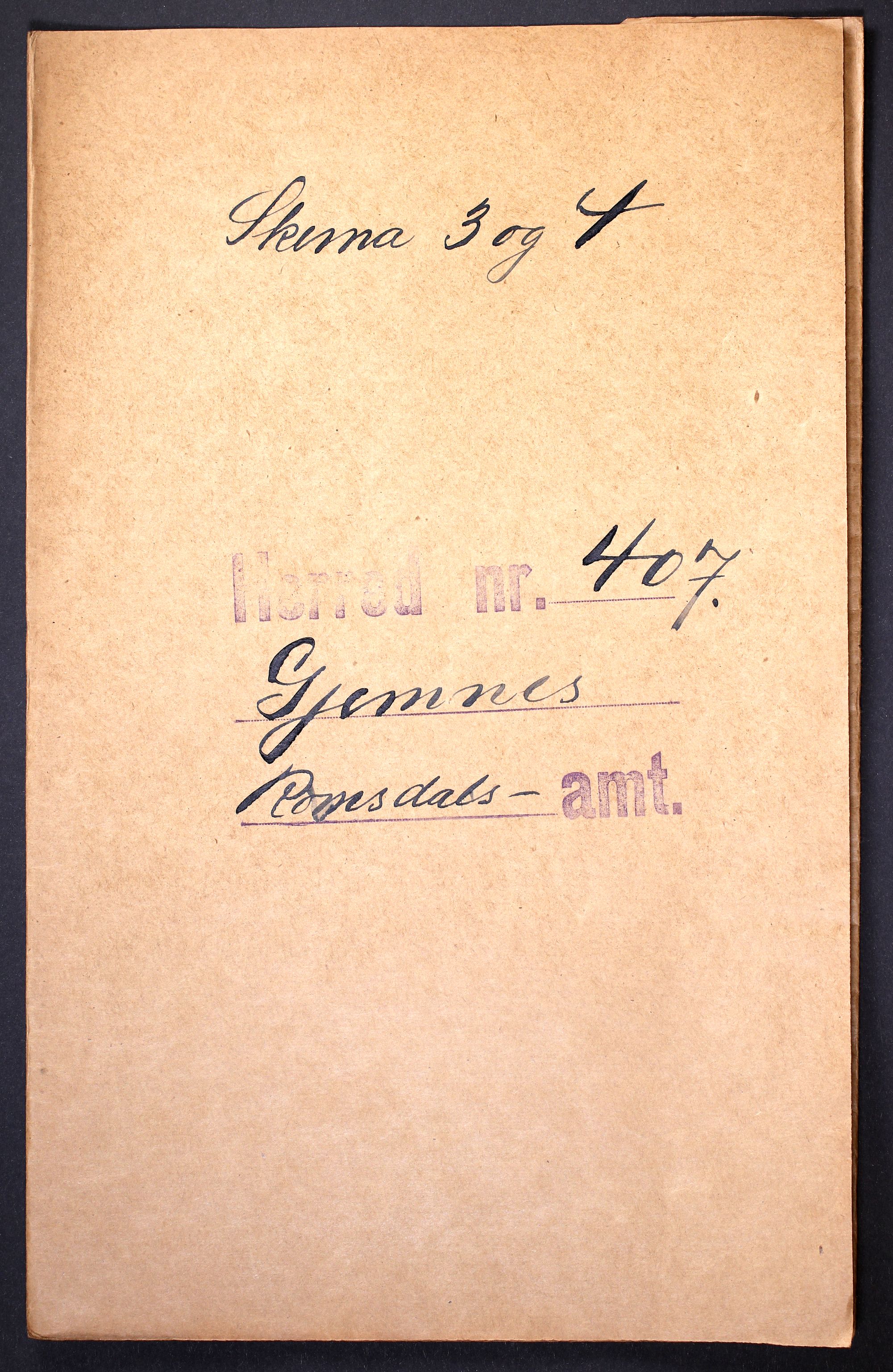 RA, 1910 census for Gjemnes, 1910, p. 1