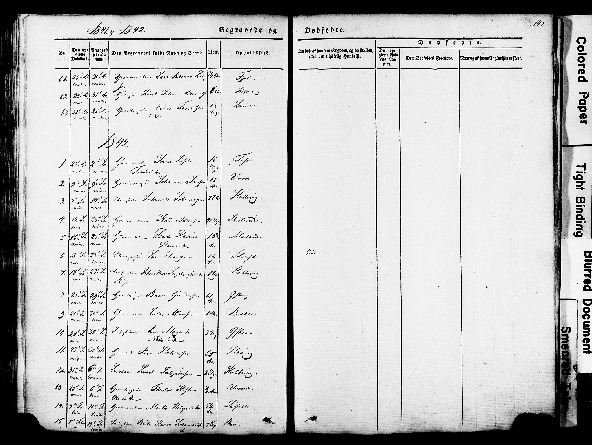 Avaldsnes sokneprestkontor, SAST/A -101851/H/Ha/Haa/L0007: Parish register (official) no. A 7, 1841-1853, p. 145