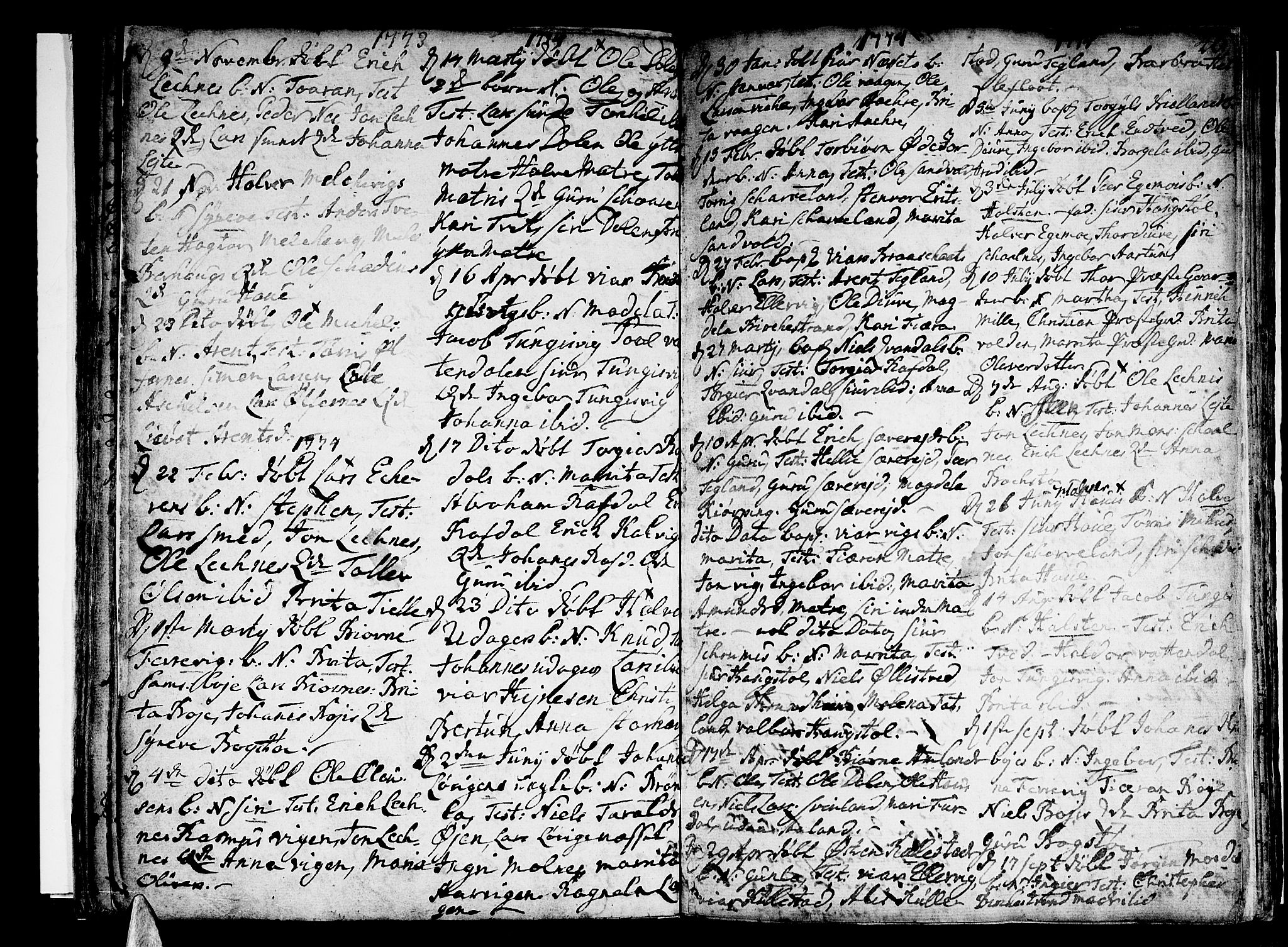 Skånevik sokneprestembete, SAB/A-77801/H/Haa: Parish register (official) no. A 1, 1745-1789, p. 40