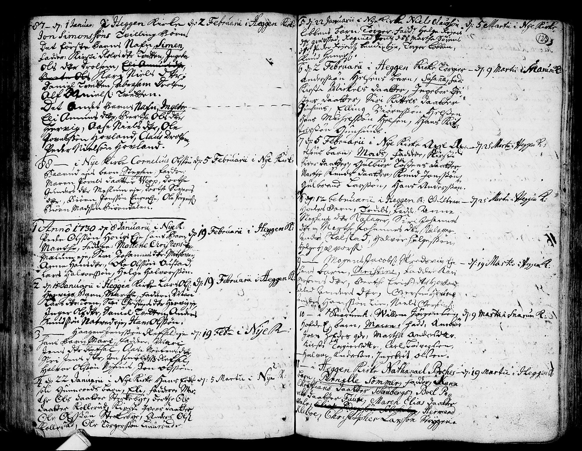 Modum kirkebøker, AV/SAKO-A-234/F/Fa/L0001: Parish register (official) no. 1, 1712-1740, p. 123