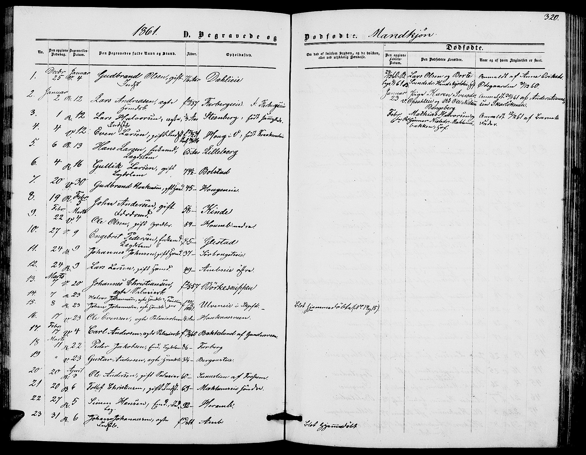 Ringsaker prestekontor, SAH/PREST-014/L/La/L0007: Parish register (copy) no. 7, 1861-1869, p. 320