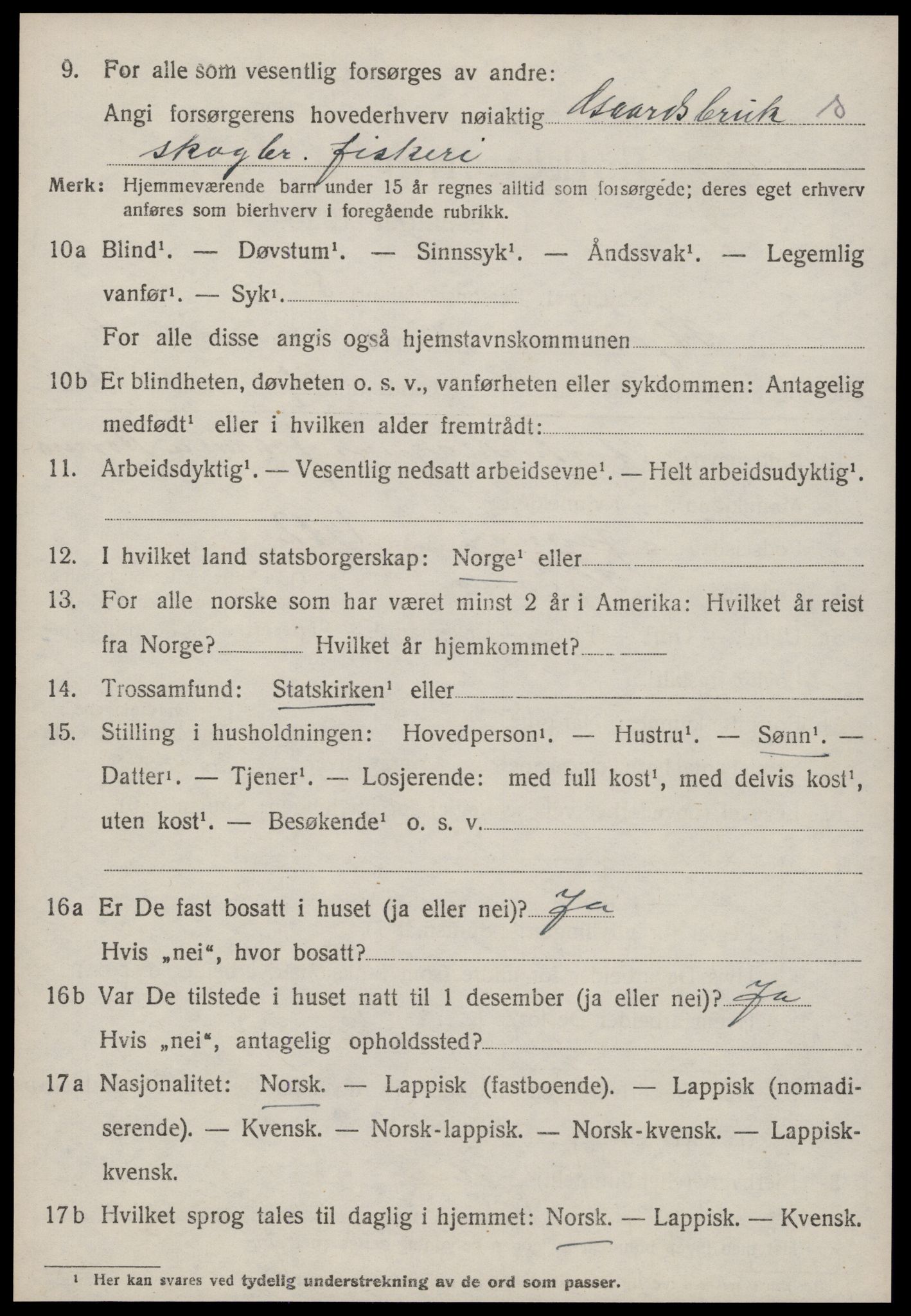 SAT, 1920 census for Stjørna, 1920, p. 3479