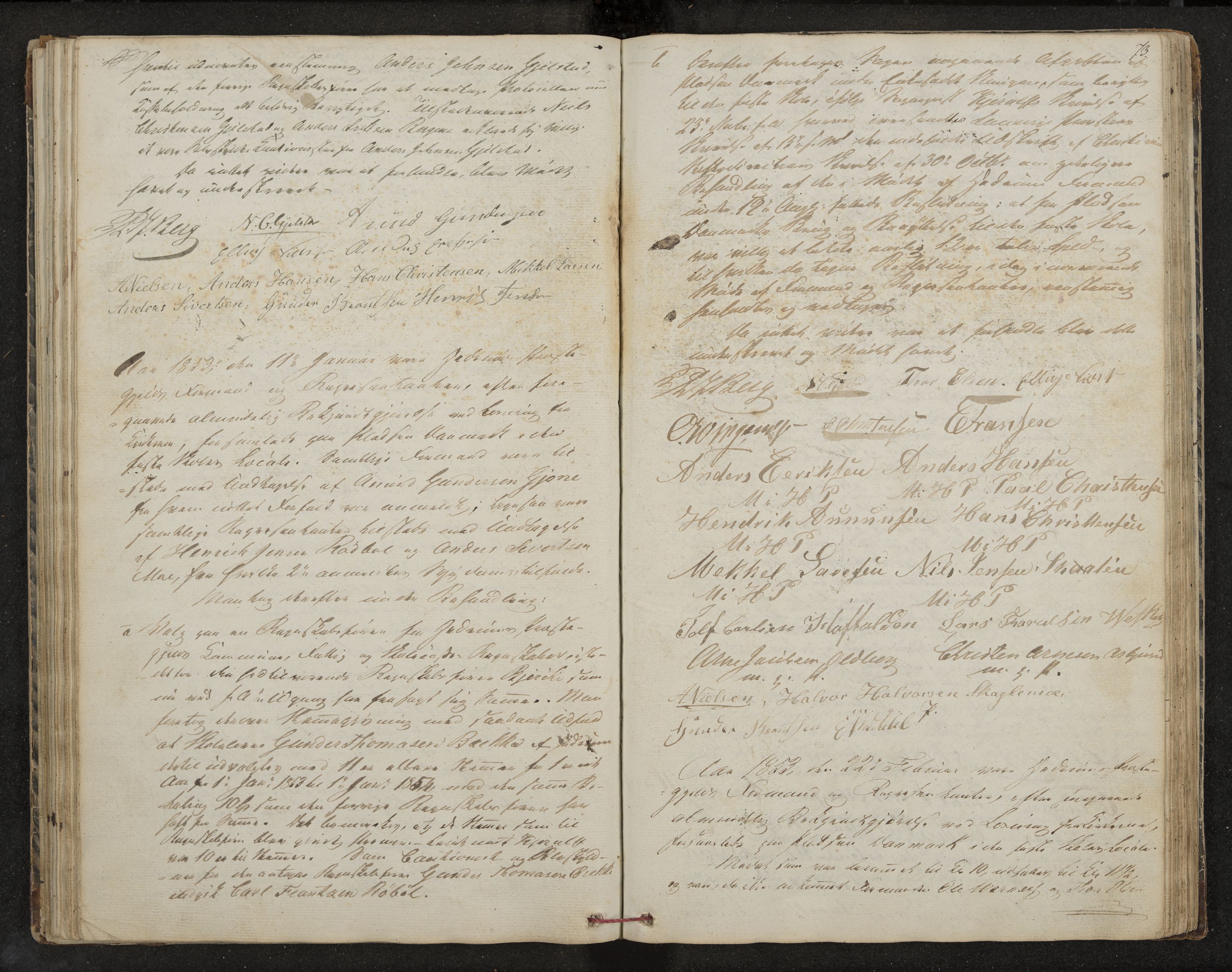 Hedrum formannskap og sentraladministrasjon, IKAK/0727021/A/Aa/L0001: Møtebok med register, 1837-1853, p. 73
