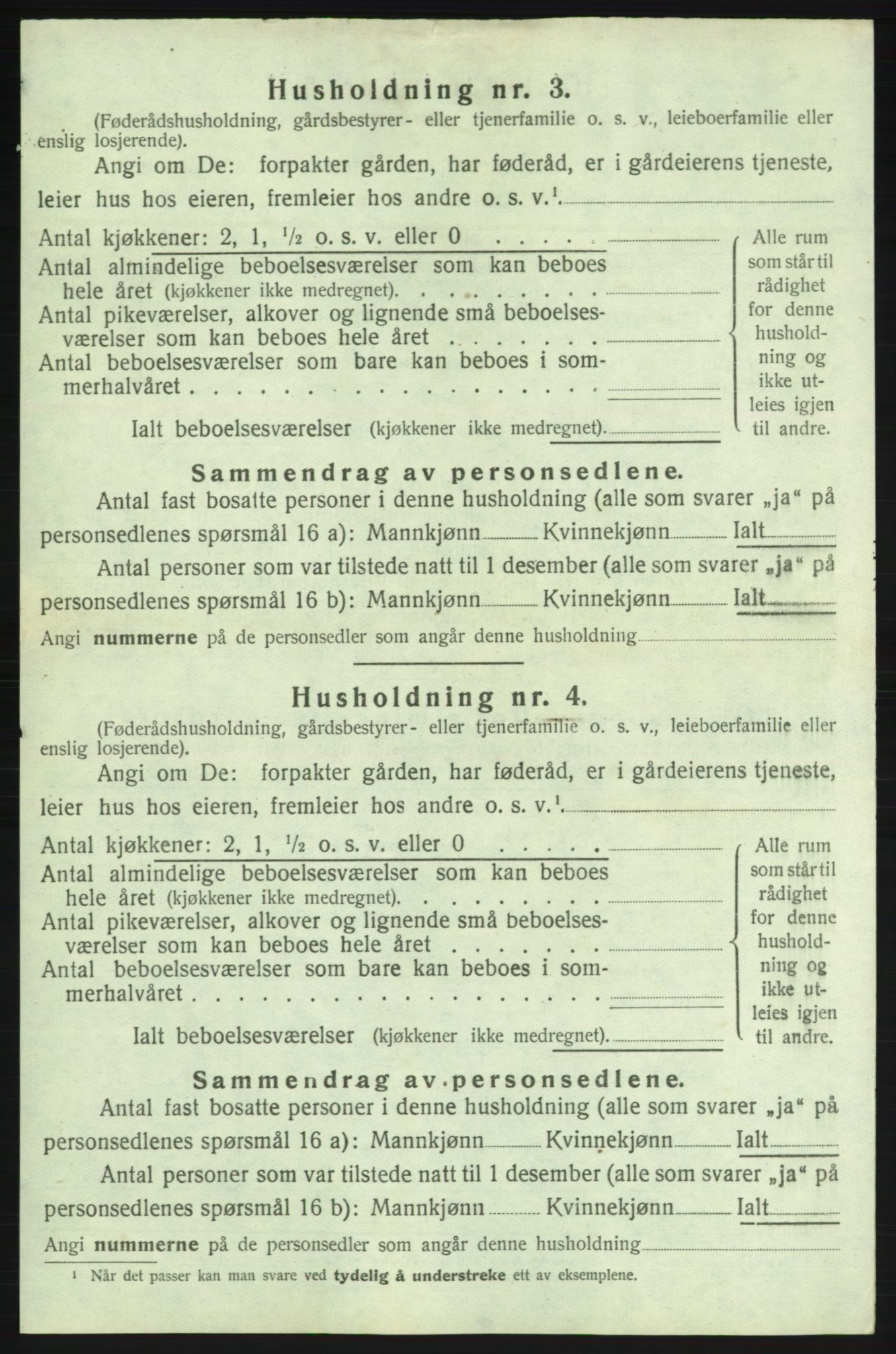 SAB, 1920 census for Kvinnherad, 1920, p. 204