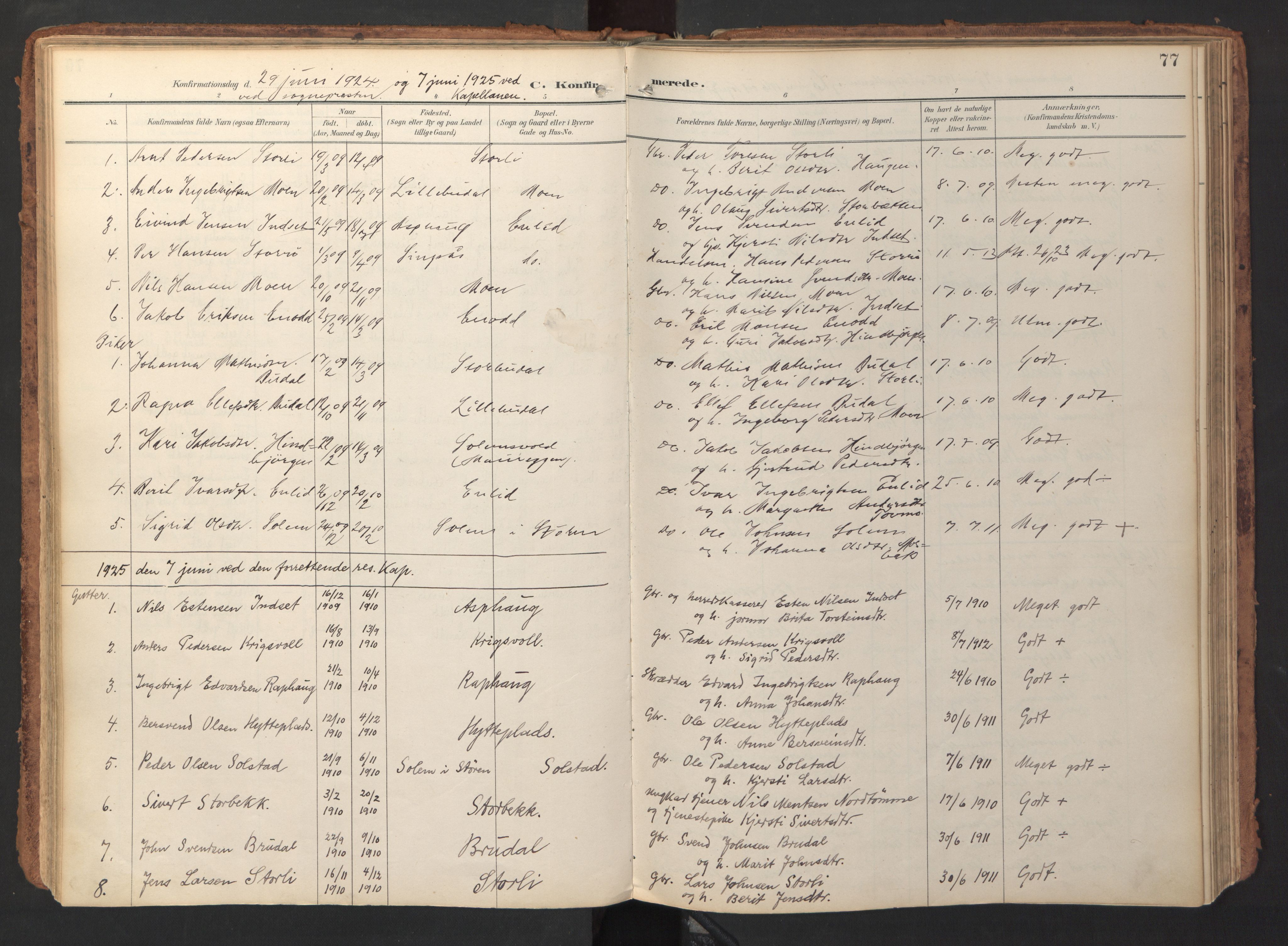 Ministerialprotokoller, klokkerbøker og fødselsregistre - Sør-Trøndelag, SAT/A-1456/690/L1050: Parish register (official) no. 690A01, 1889-1929, p. 77