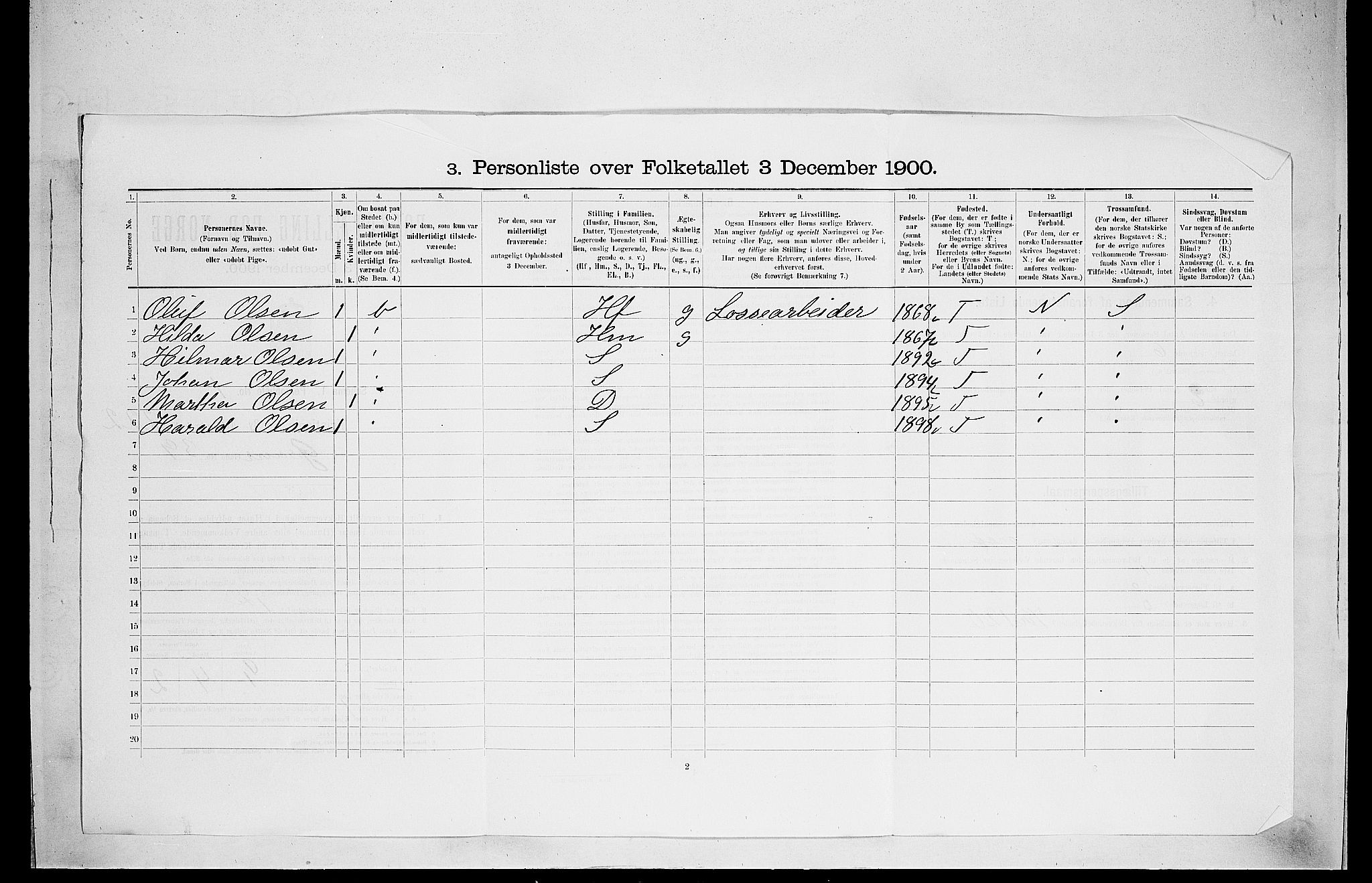 SAO, 1900 census for Kristiania, 1900, p. 27791