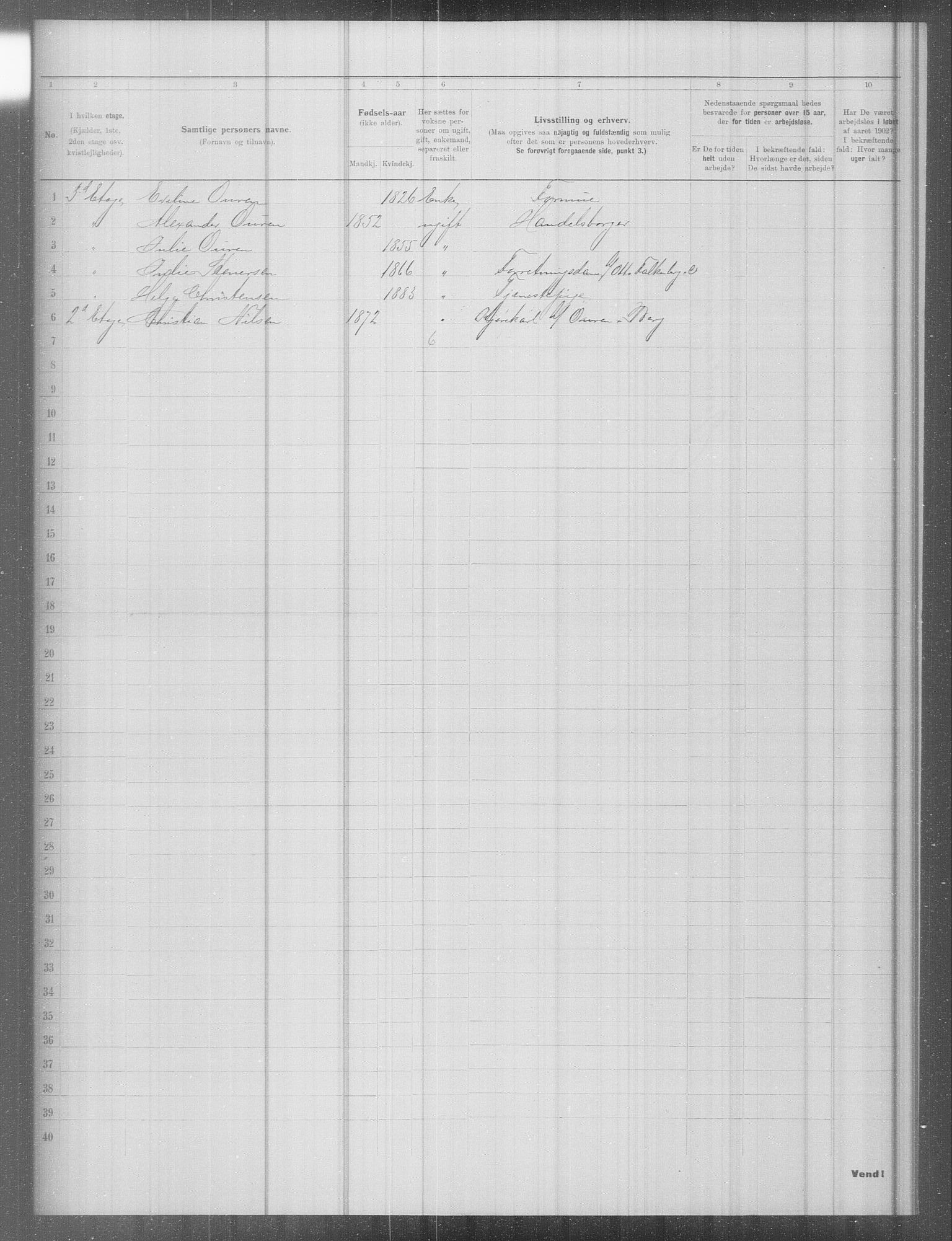 OBA, Municipal Census 1902 for Kristiania, 1902, p. 8830