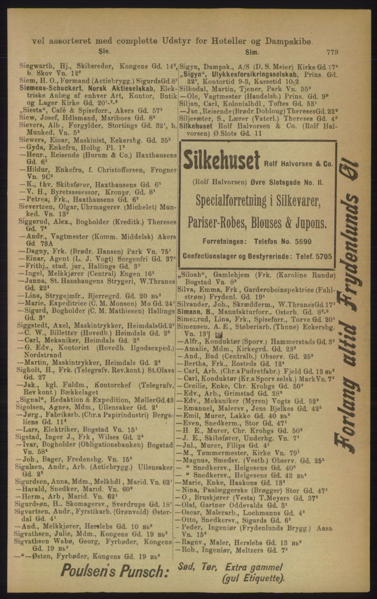 Kristiania/Oslo adressebok, PUBL/-, 1906, p. 779