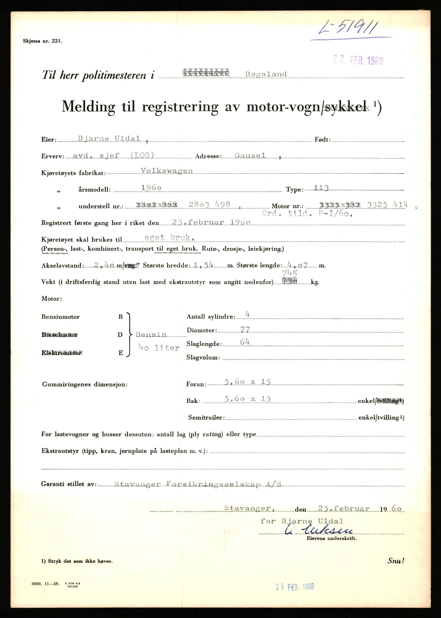 Stavanger trafikkstasjon, AV/SAST-A-101942/0/F/L0051: L-51300 - L-52099, 1930-1971, p. 1785