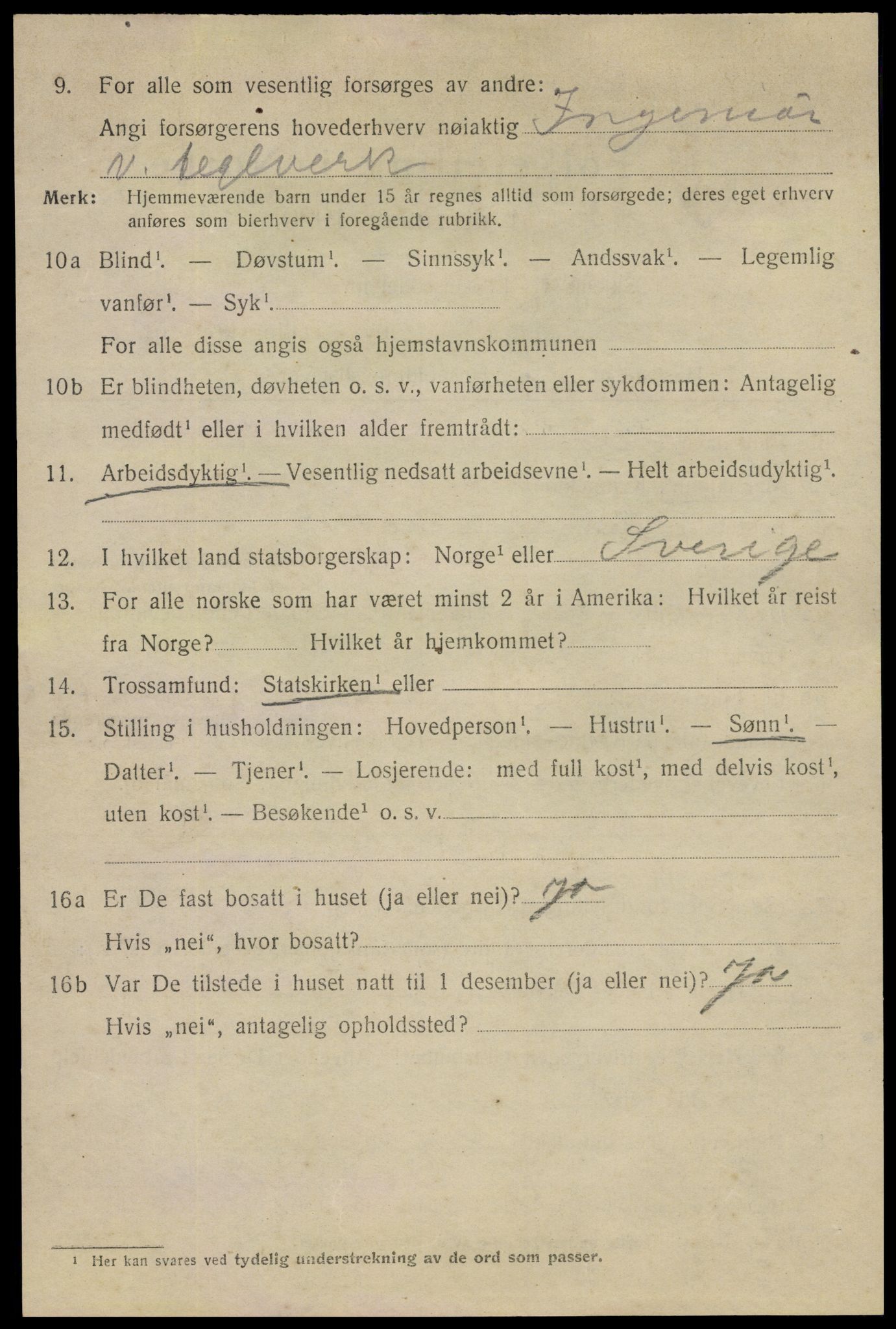 SAO, 1920 census for Fredrikstad, 1920, p. 20226