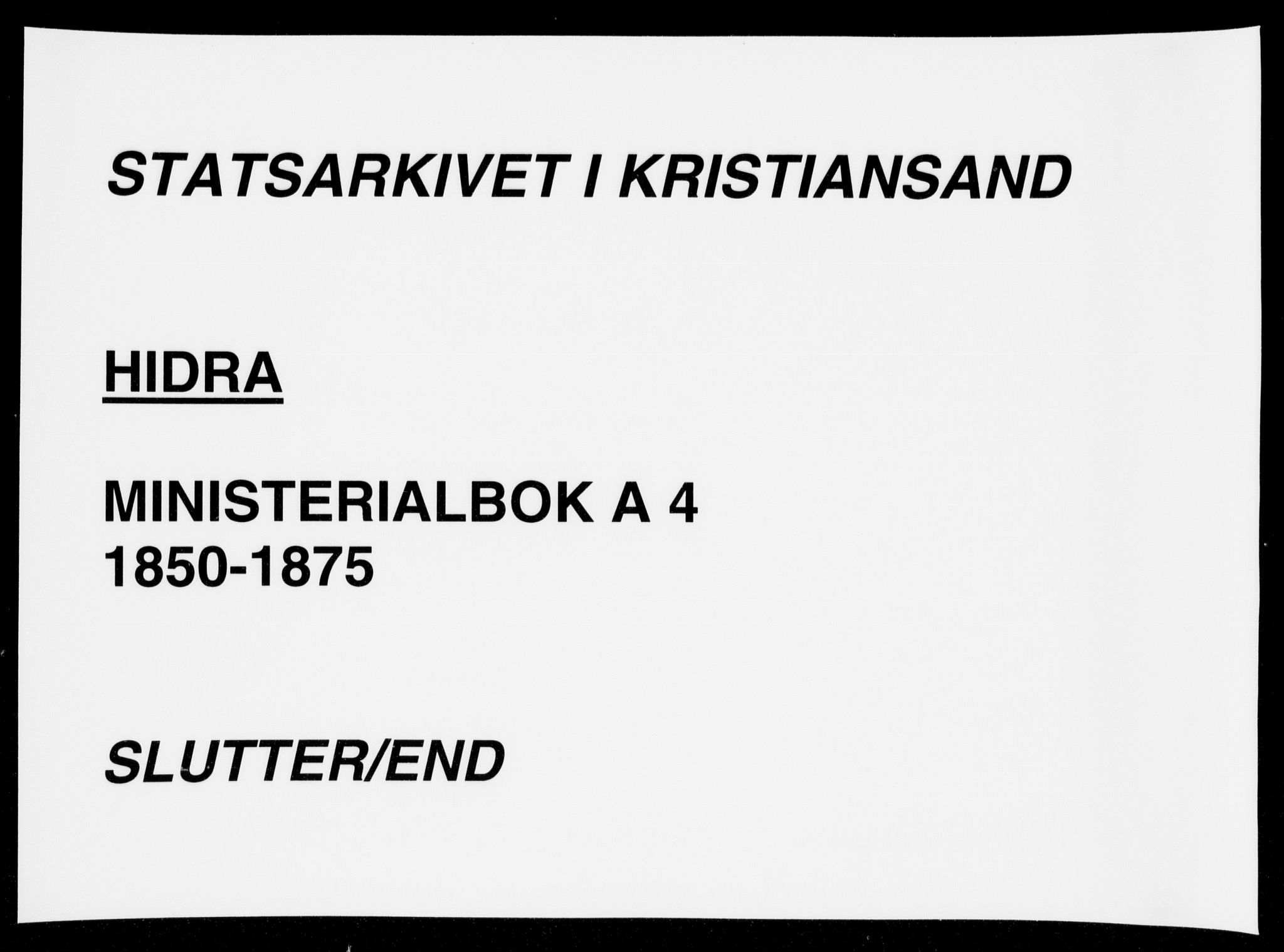 Flekkefjord sokneprestkontor, AV/SAK-1111-0012/F/Fa/Fab/L0004: Parish register (official) no. A 4, 1850-1875