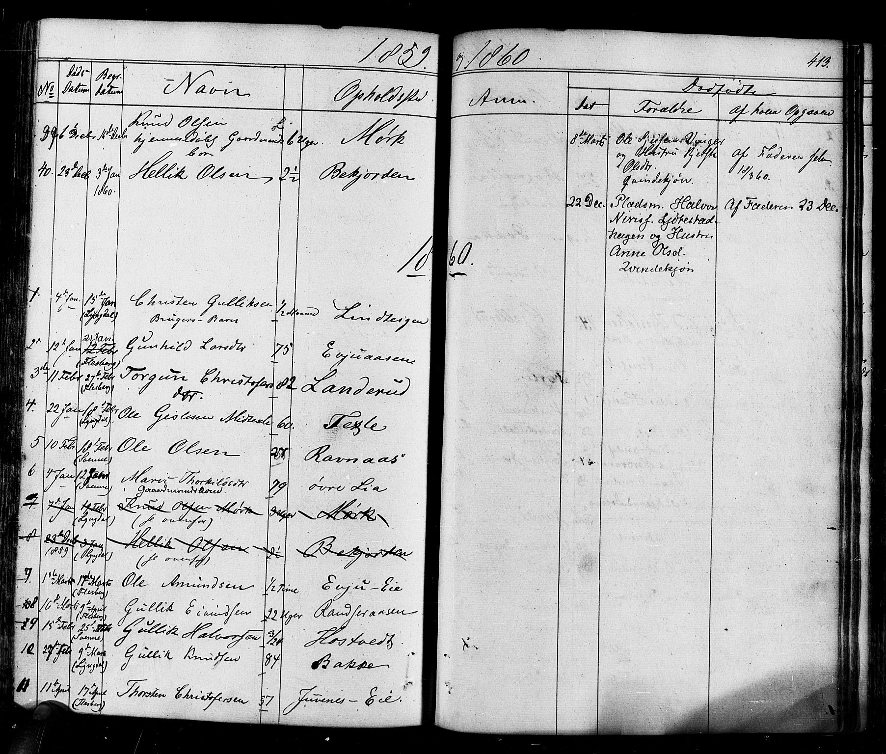 Flesberg kirkebøker, SAKO/A-18/F/Fa/L0006: Parish register (official) no. I 6, 1834-1860, p. 413