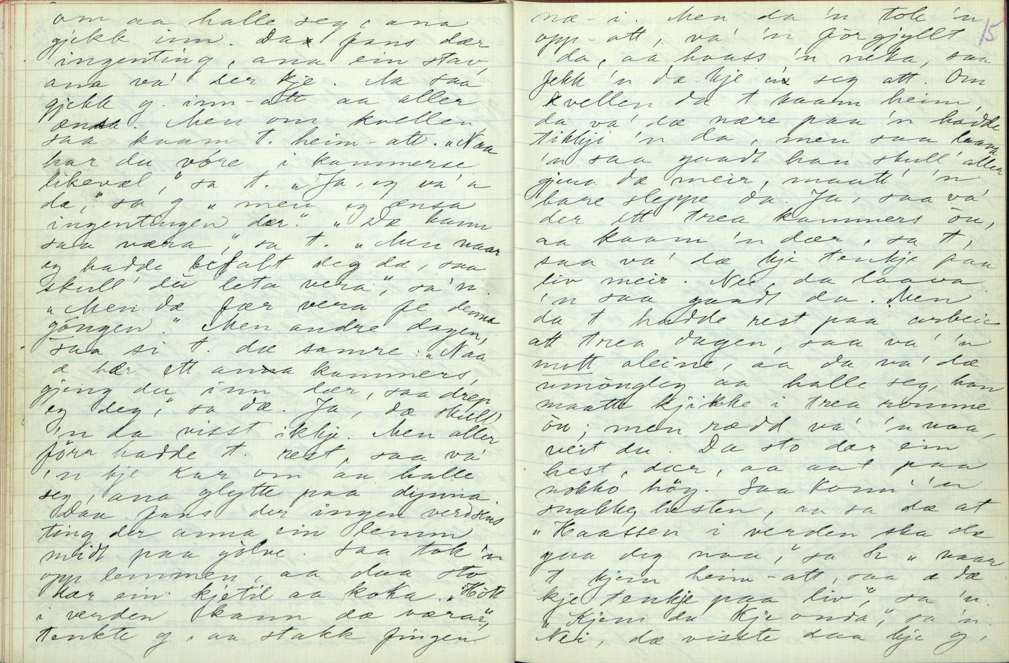 Rikard Berge, TEMU/TGM-A-1003/F/L0003/0012: 061-100 Innholdslister / 71 Kilen: sagn m.m., 1910, p. 14-15