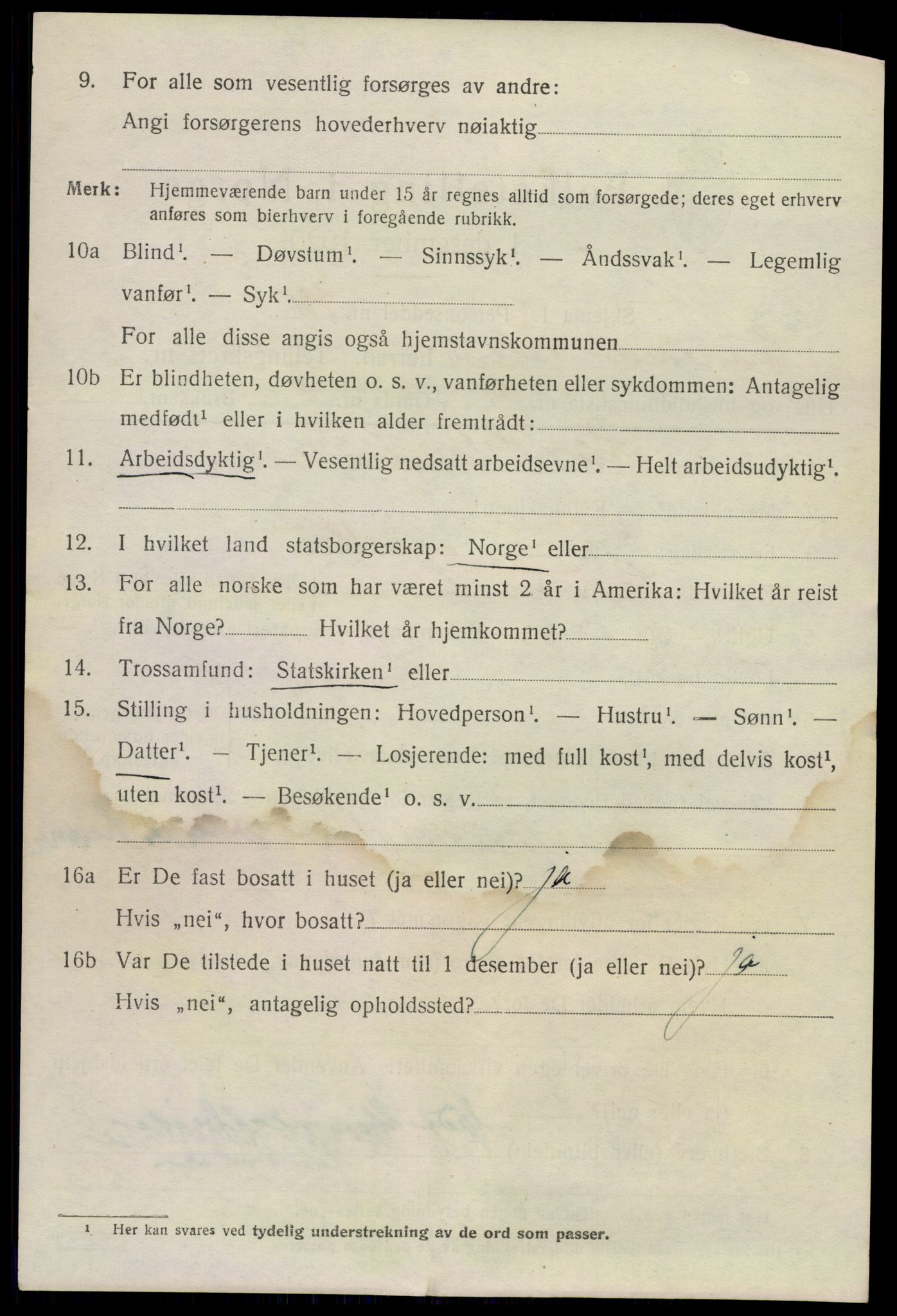 SAKO, 1920 census for Sauherad, 1920, p. 2288