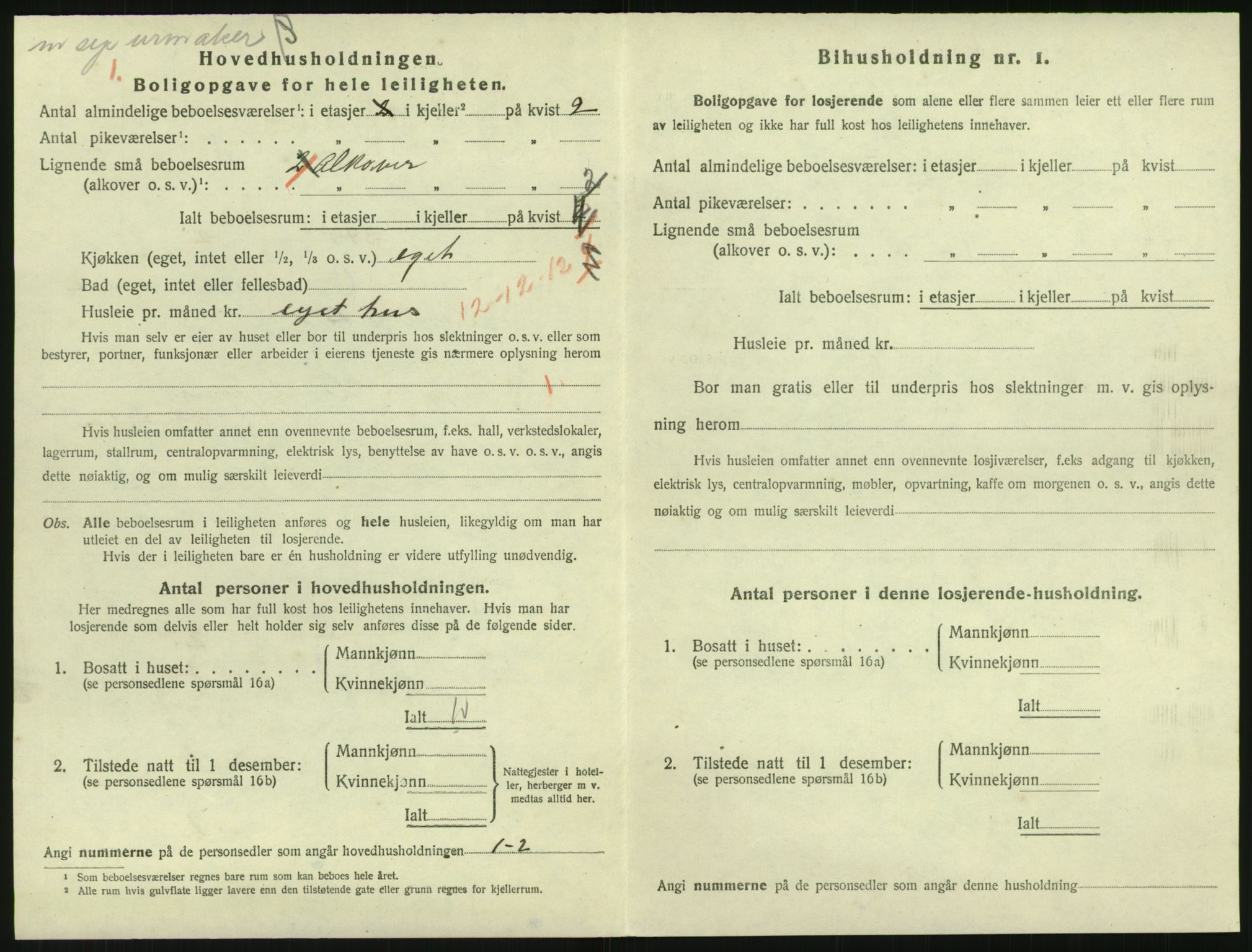 SAK, 1920 census for Grimstad, 1920, p. 1346