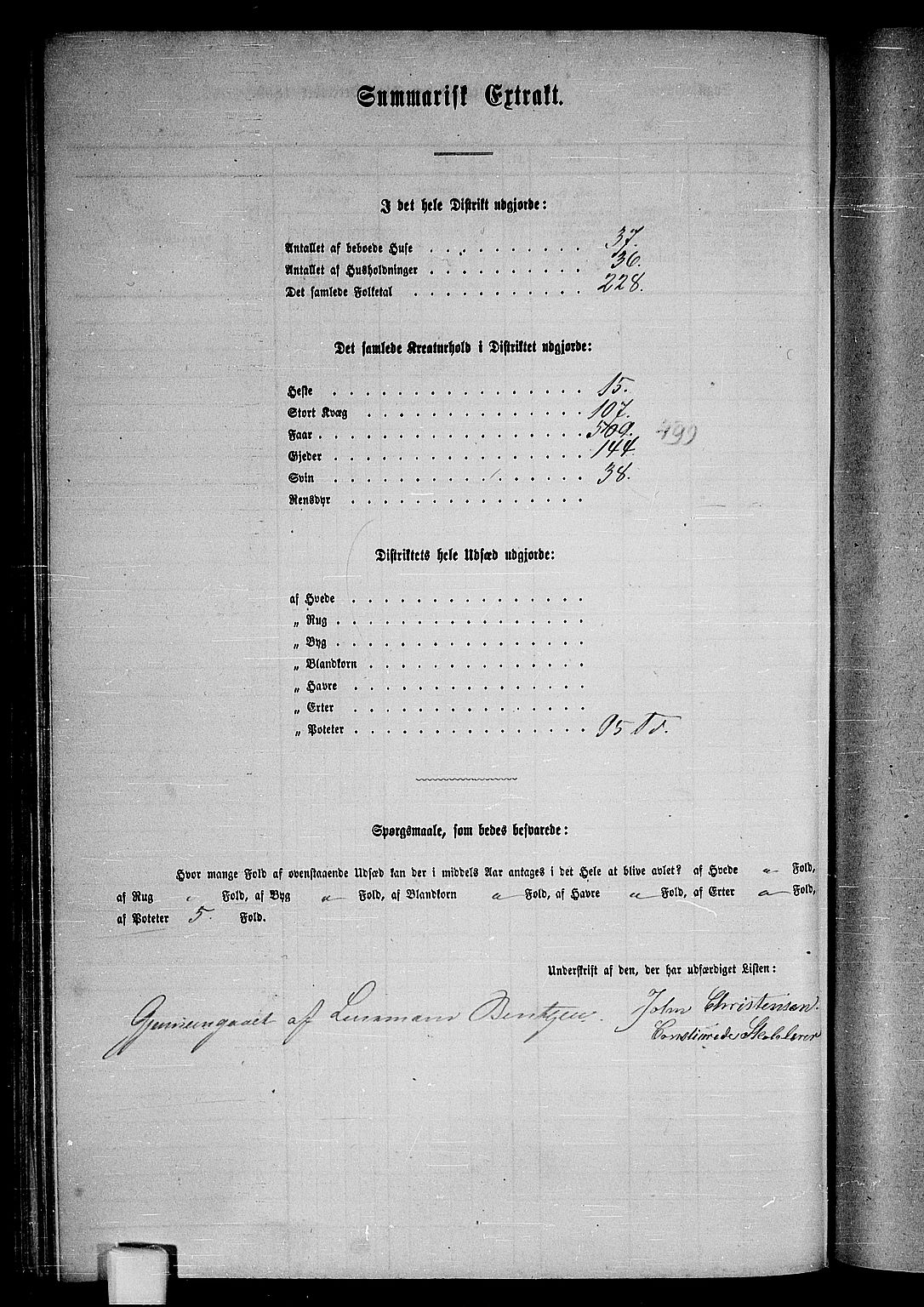 RA, 1865 census for Flakstad, 1865, p. 66