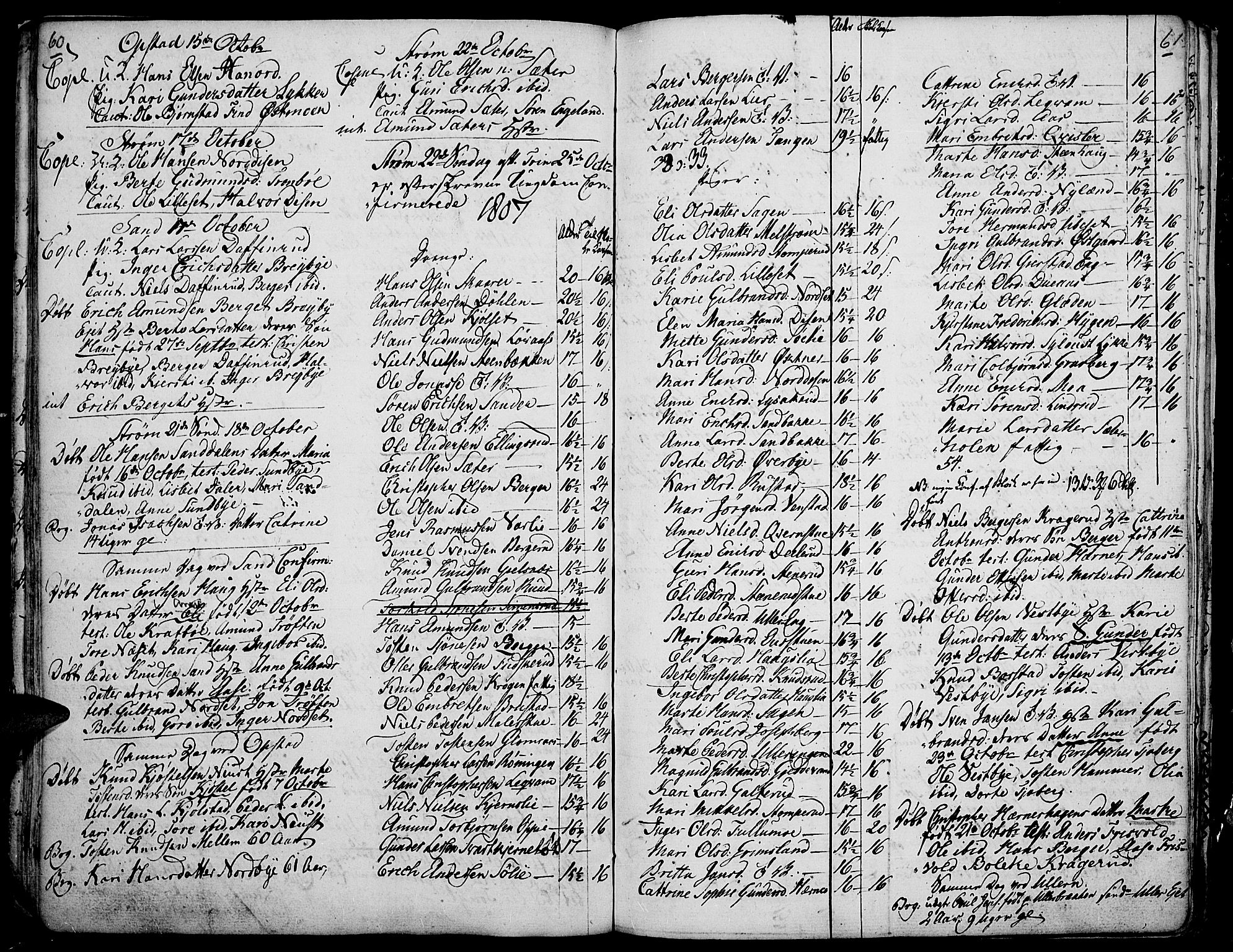 Strøm-Odalen prestekontor, SAH/PREST-028/H/Ha/Haa/L0004: Parish register (official) no. 4, 1804-1810, p. 60-61