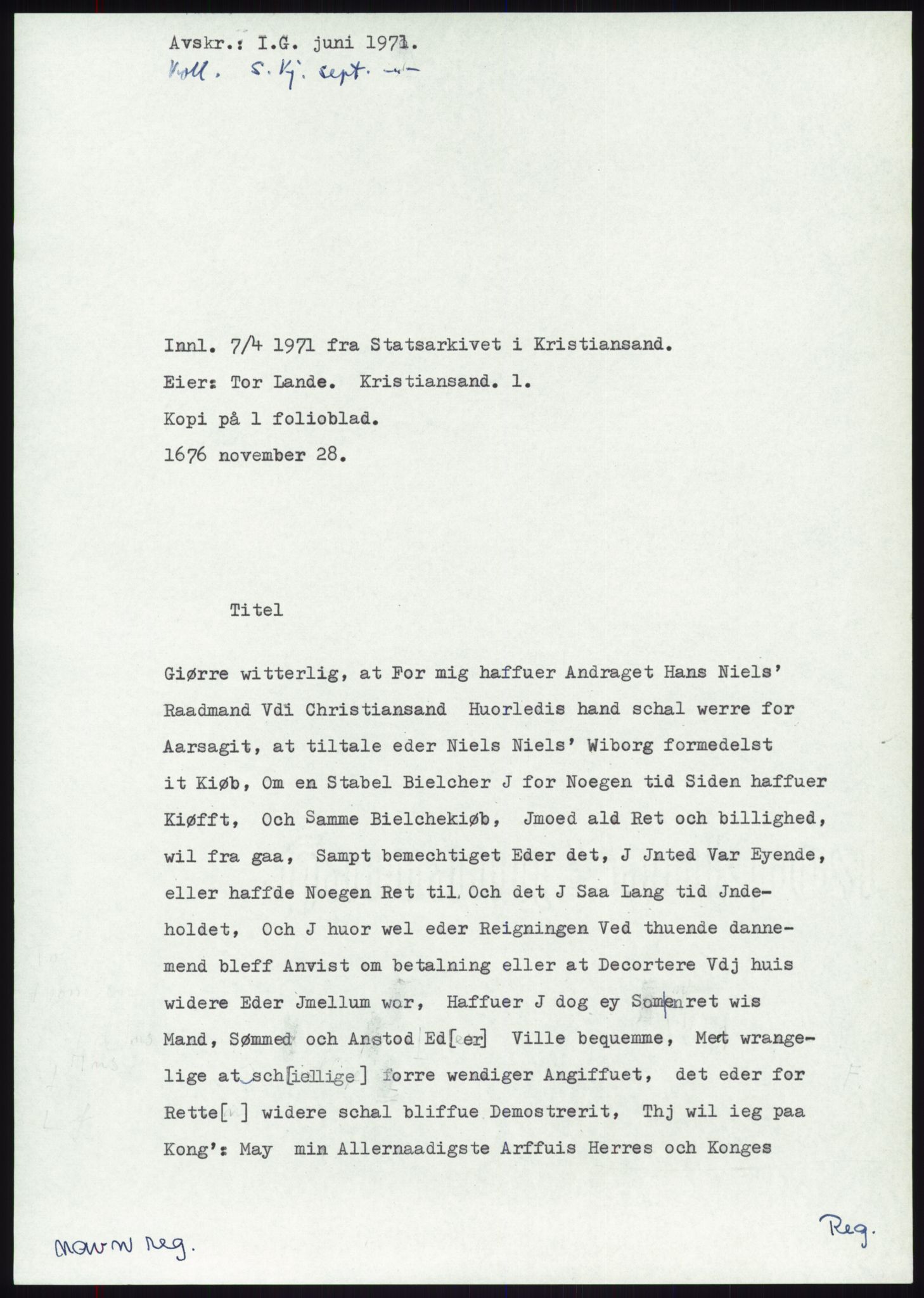 Samlinger til kildeutgivelse, Diplomavskriftsamlingen, RA/EA-4053/H/Ha, p. 1933