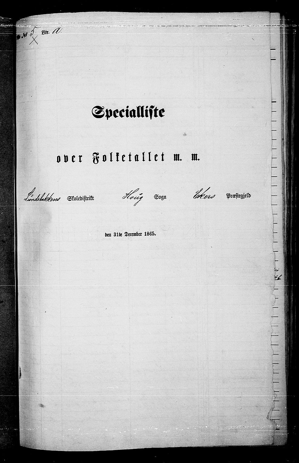 RA, 1865 census for Eiker, 1865, p. 84