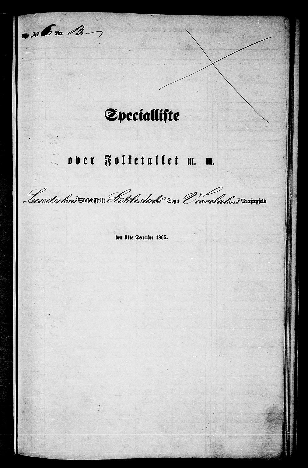 RA, 1865 census for Verdal, 1865, p. 139